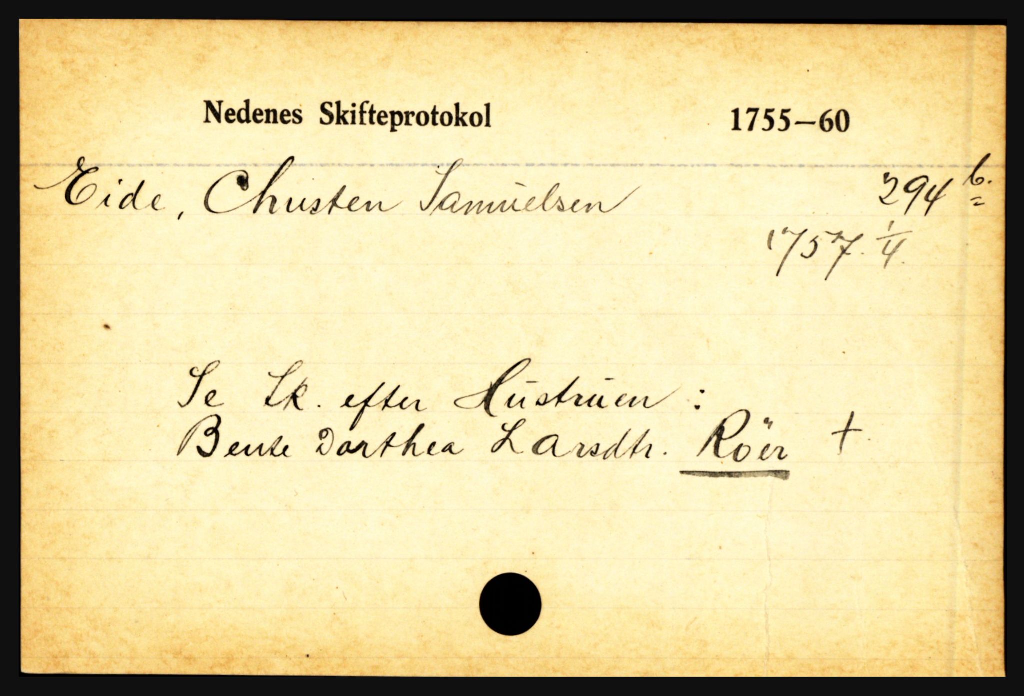 Nedenes sorenskriveri før 1824, AV/SAK-1221-0007/H, p. 5731