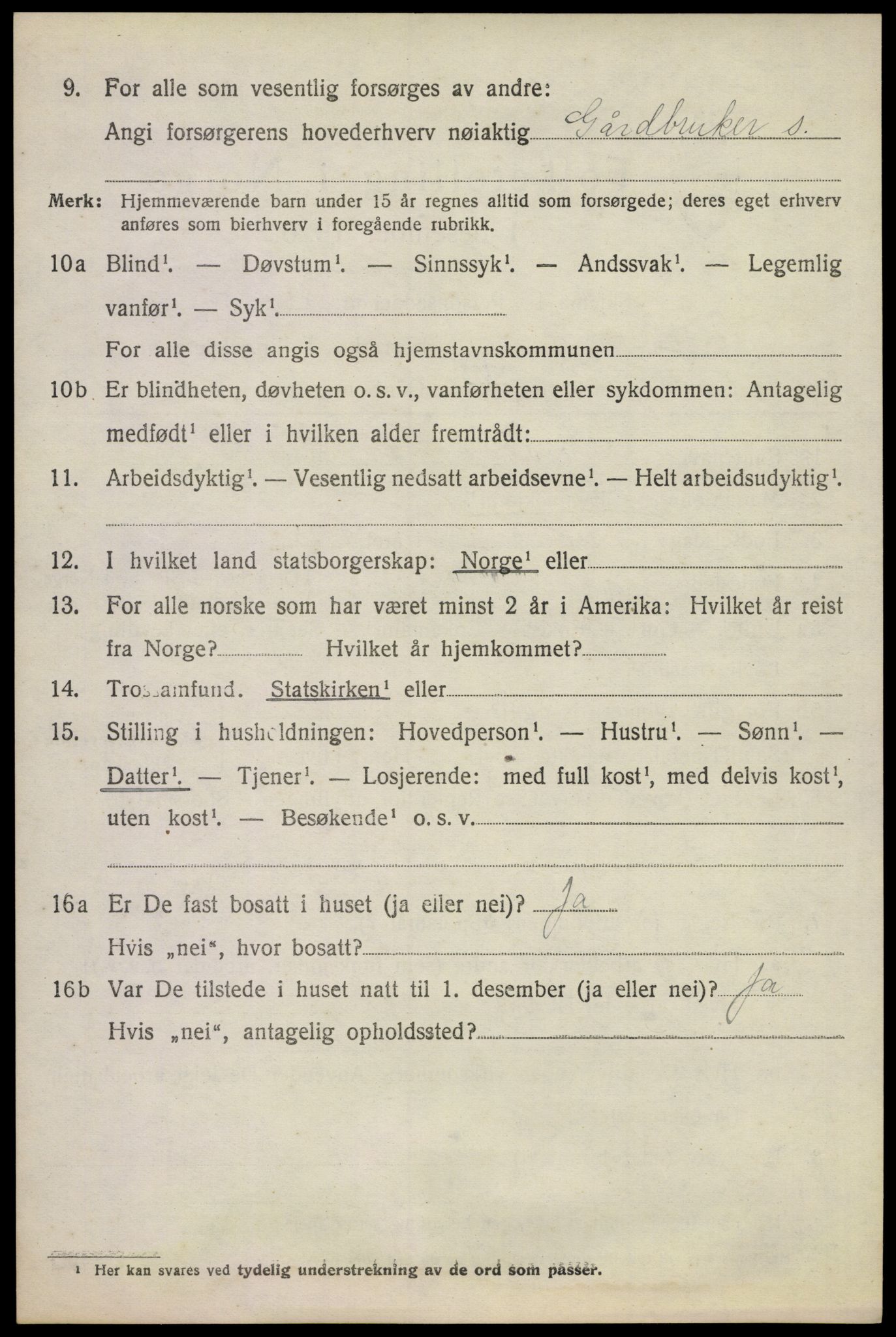 SAKO, 1920 census for Våle, 1920, p. 5391