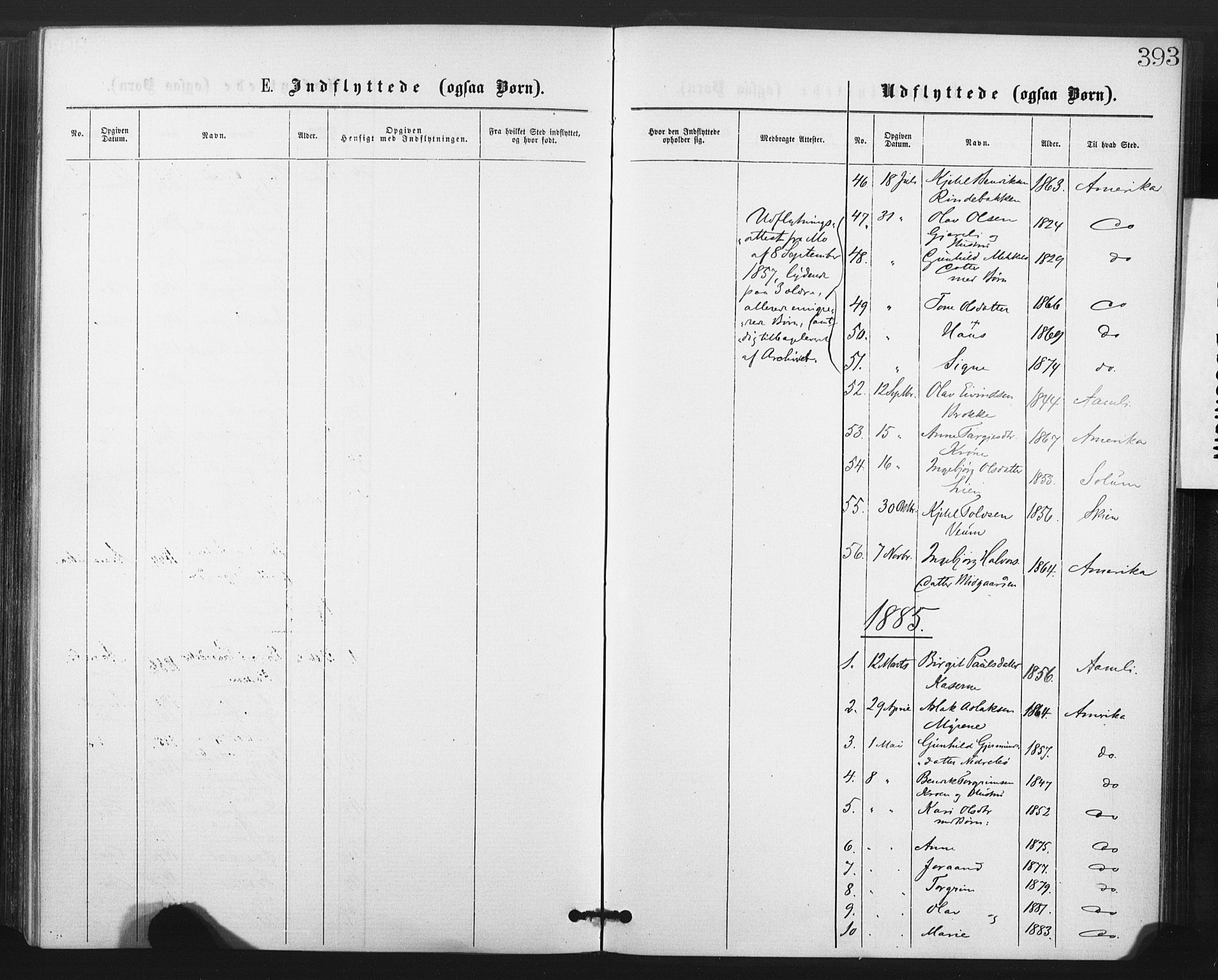 Fyresdal kirkebøker, AV/SAKO-A-263/F/Fa/L0006: Parish register (official) no. I 6, 1872-1886, p. 393