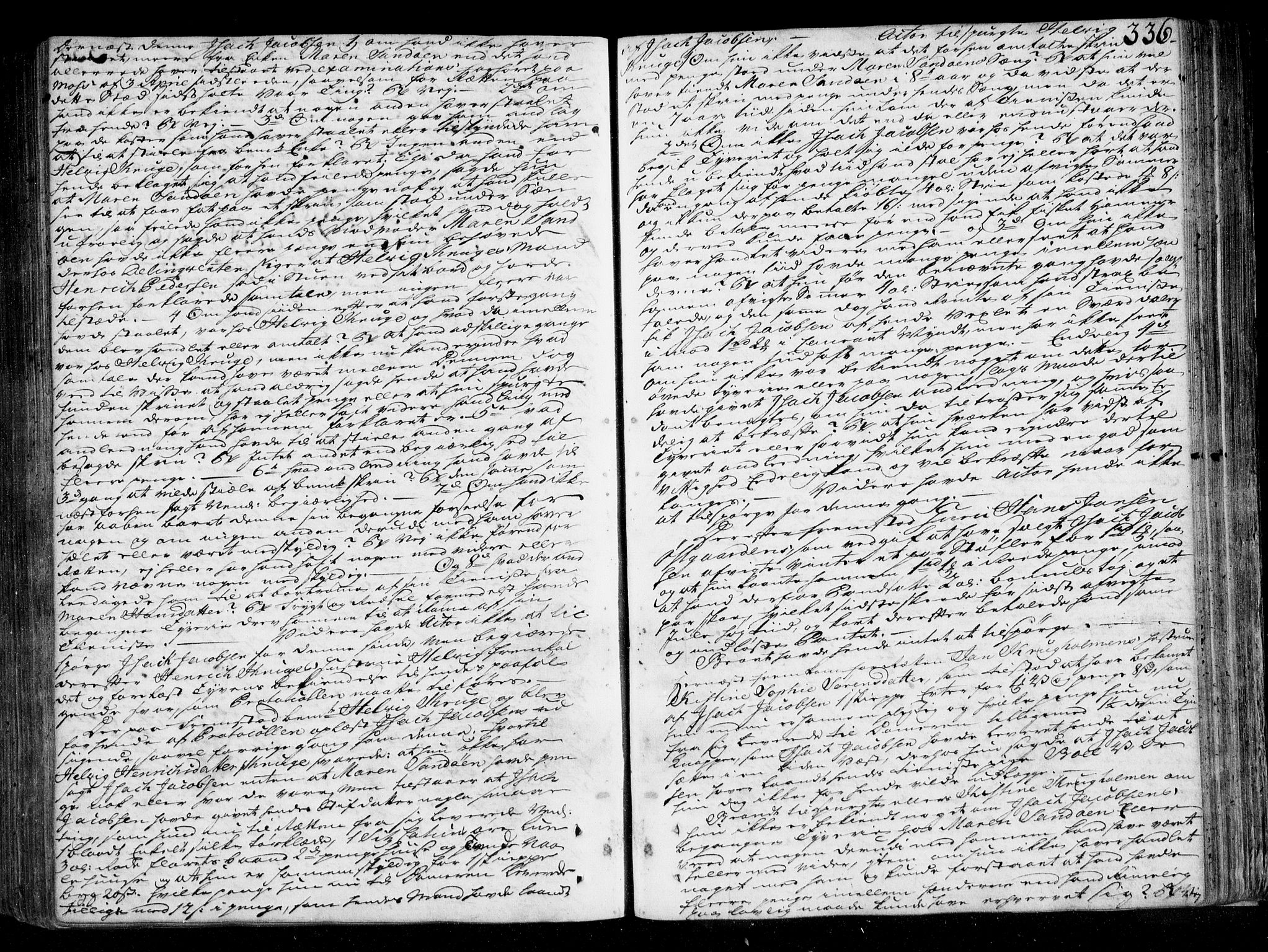 Larvik sorenskriveri, SAKO/A-83/F/Fa/L0023: Tingbok, 1749-1757, p. 336