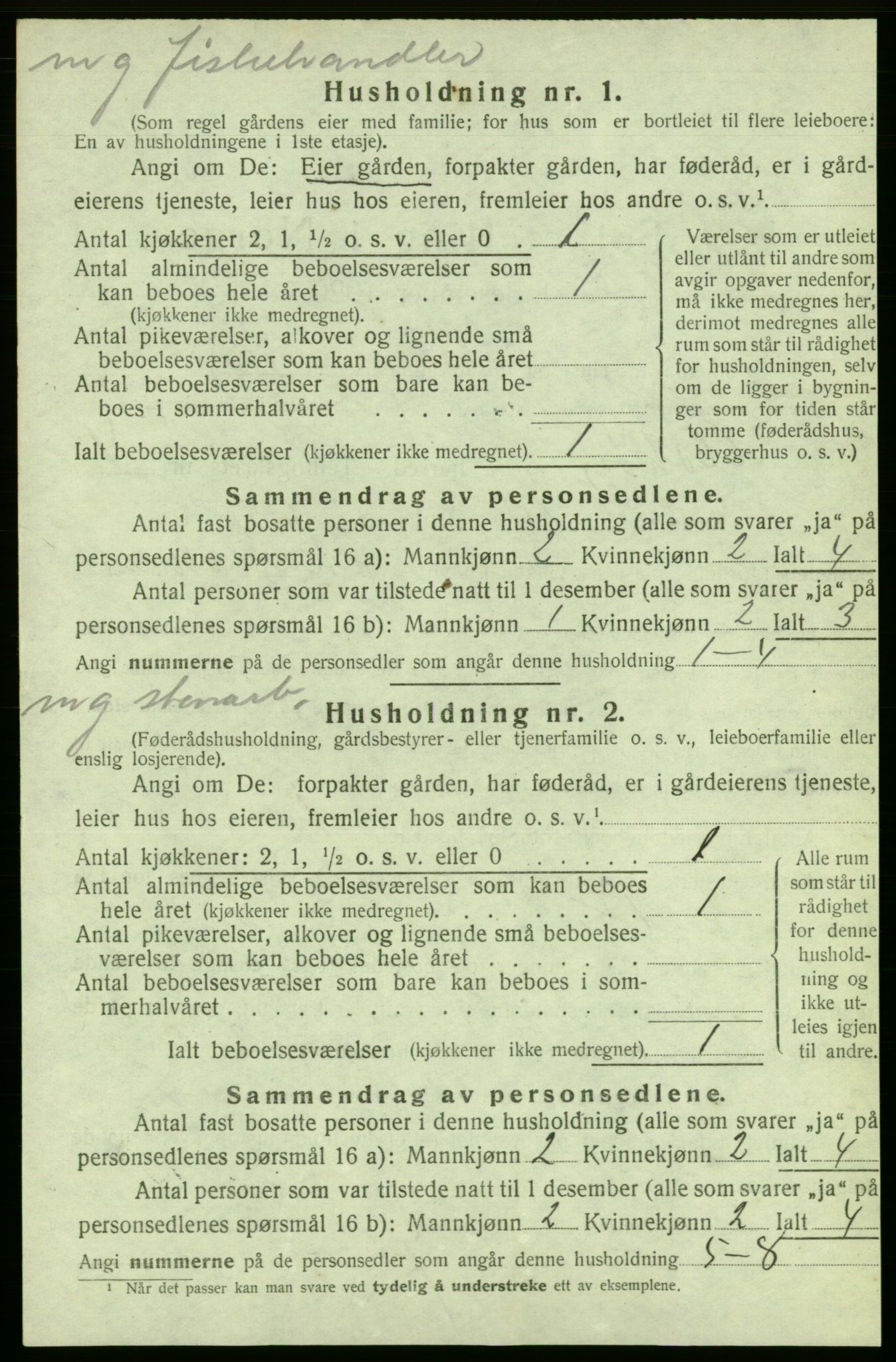 SAB, 1920 census for Askøy, 1920, p. 2060