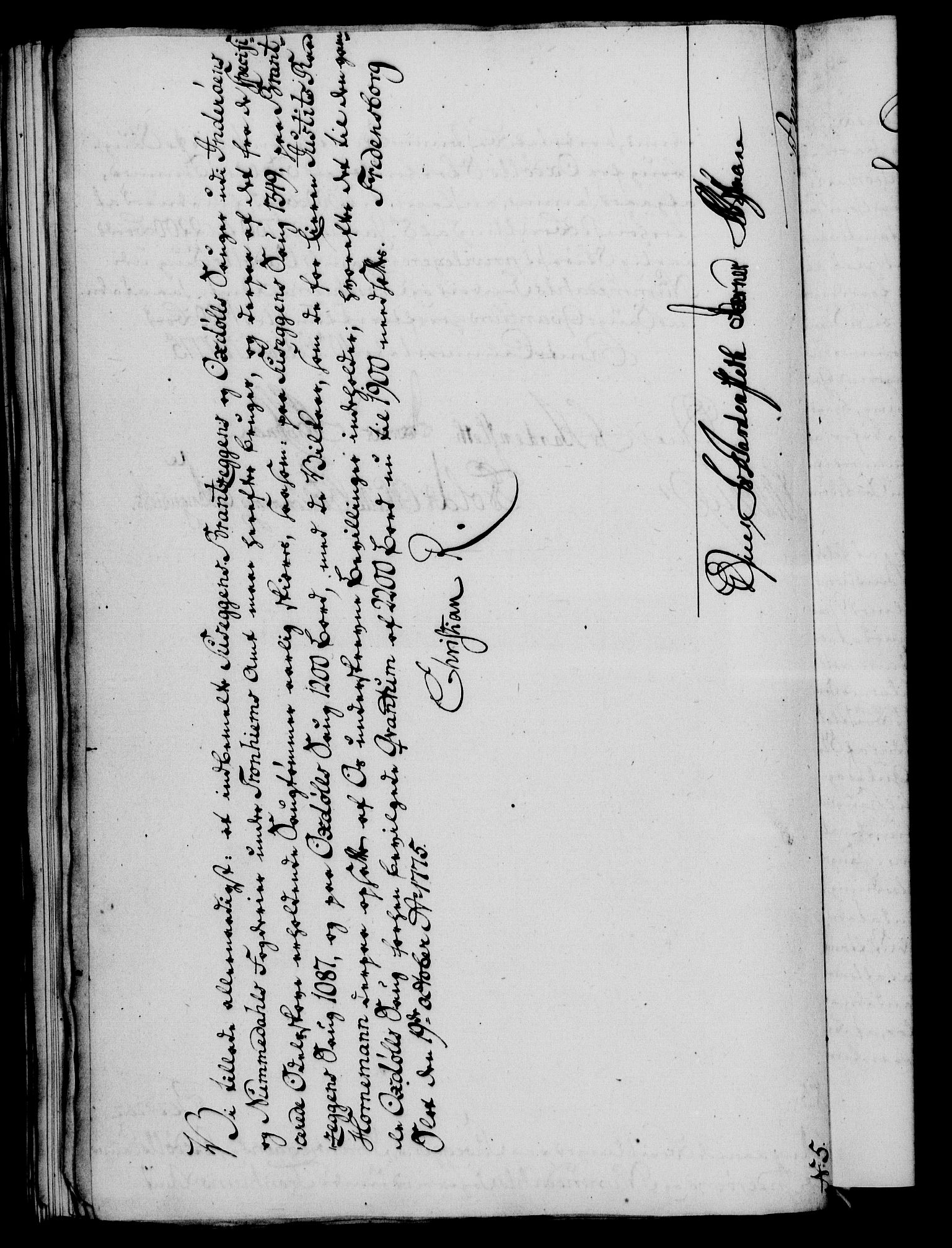 Rentekammeret, Kammerkanselliet, RA/EA-3111/G/Gf/Gfa/L0057: Norsk relasjons- og resolusjonsprotokoll (merket RK 52.57), 1775, p. 181