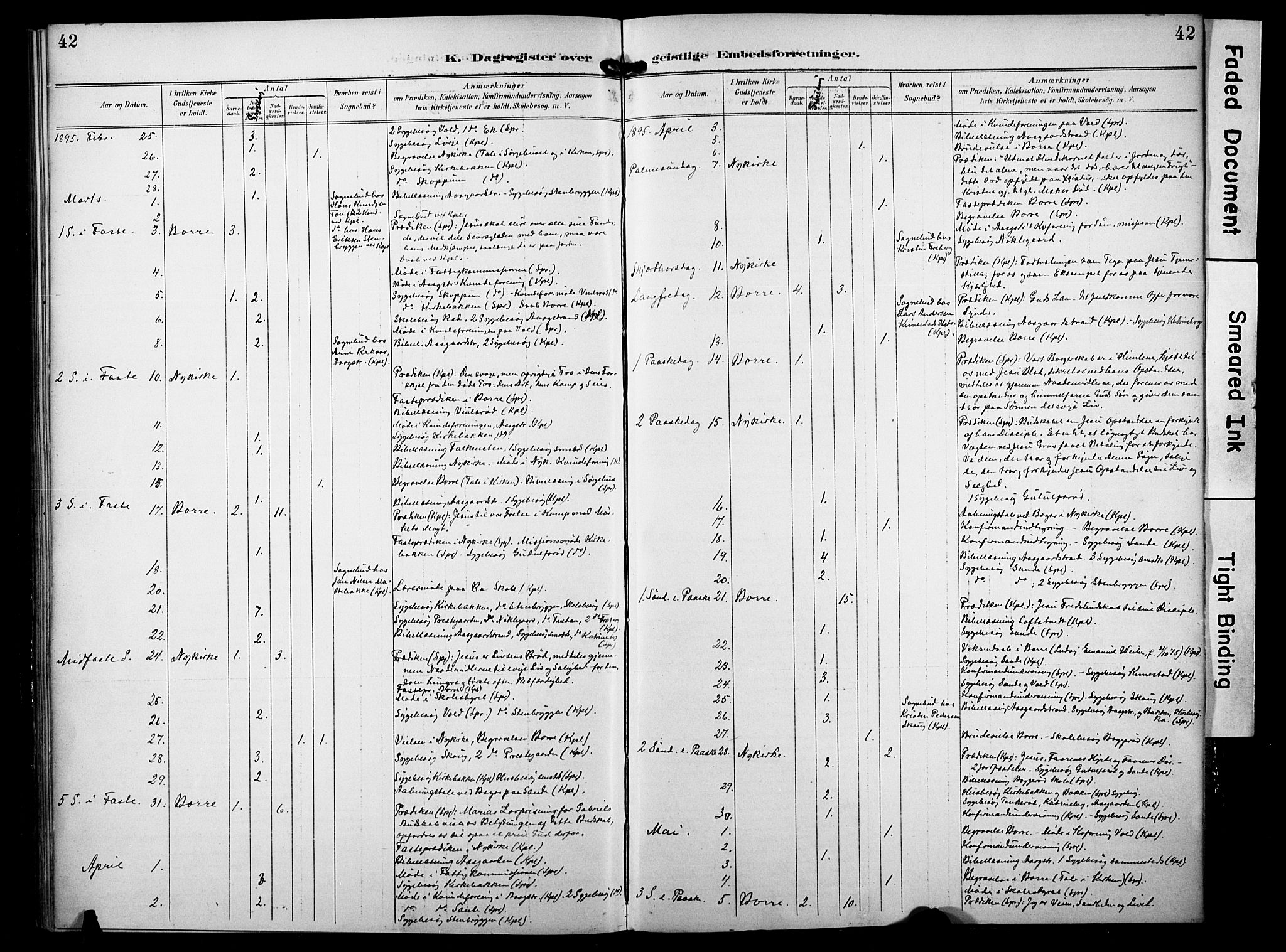 Borre kirkebøker, SAKO/A-338/F/Fa/L0010: Parish register (official) no. I 10, 1892-1896, p. 42