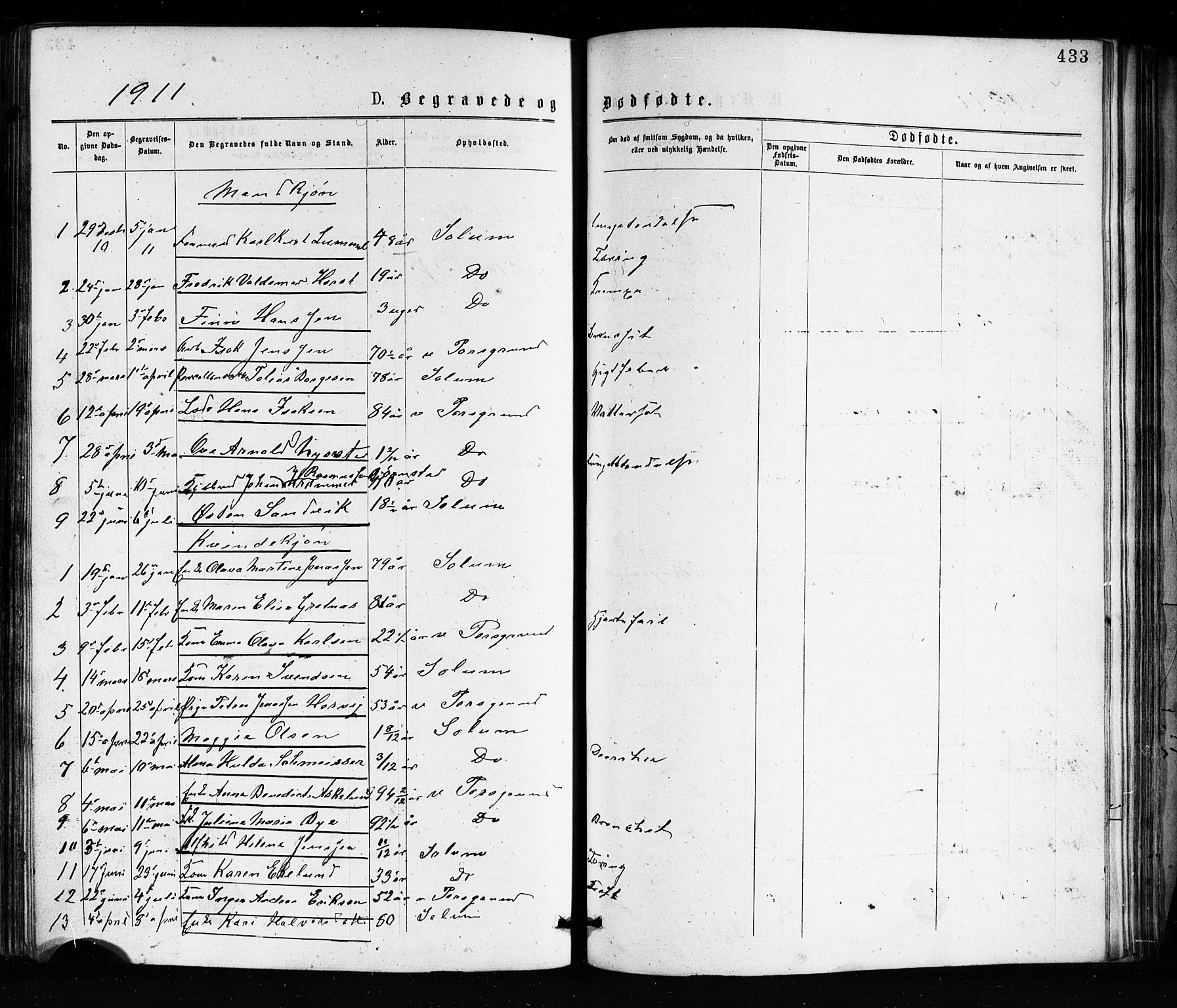 Porsgrunn kirkebøker , SAKO/A-104/G/Ga/L0003: Parish register (copy) no. I 3, 1877-1915, p. 433