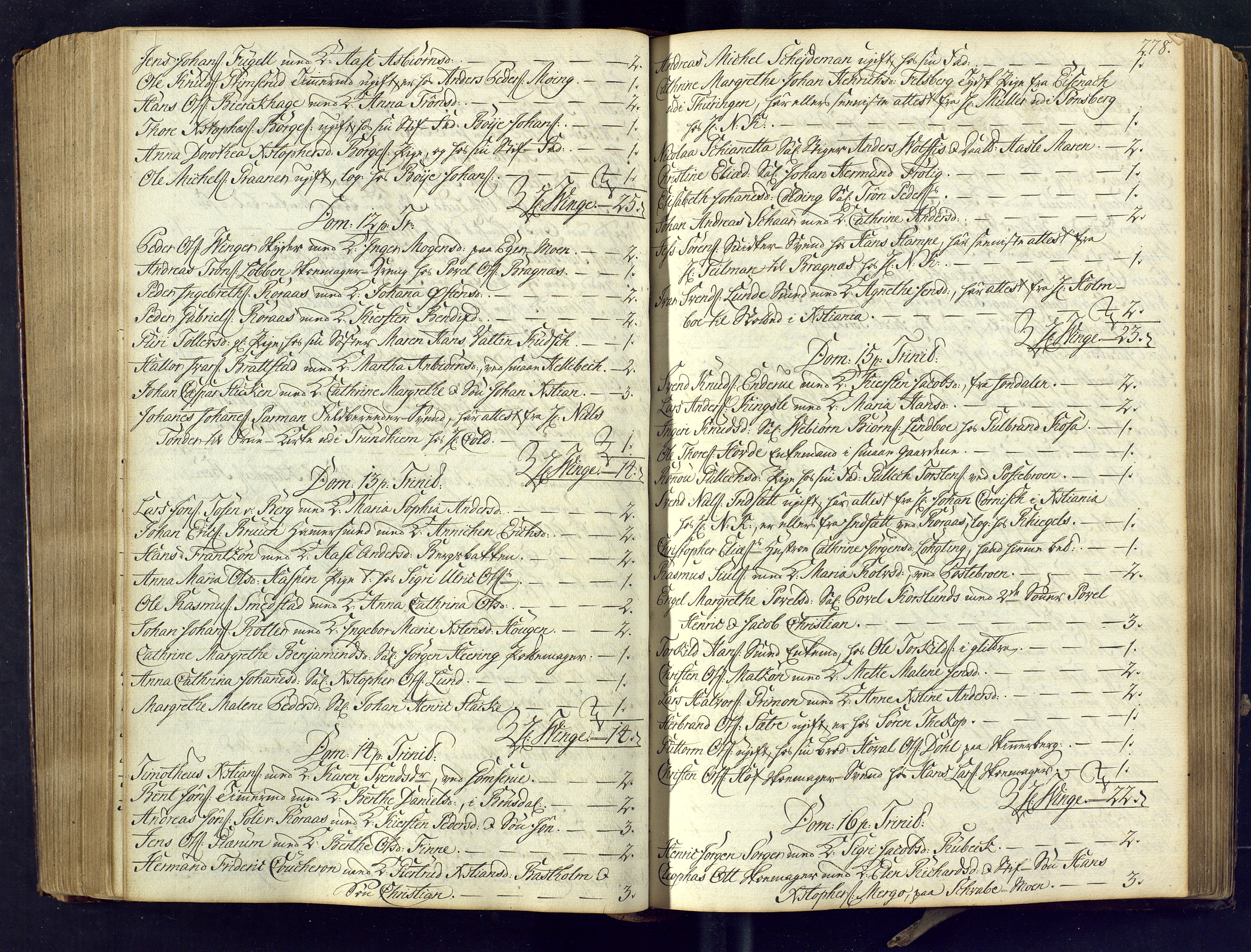 Kongsberg kirkebøker, AV/SAKO-A-22/M/Ma/L0005: Communicants register no. 5, 1755-1761, p. 278