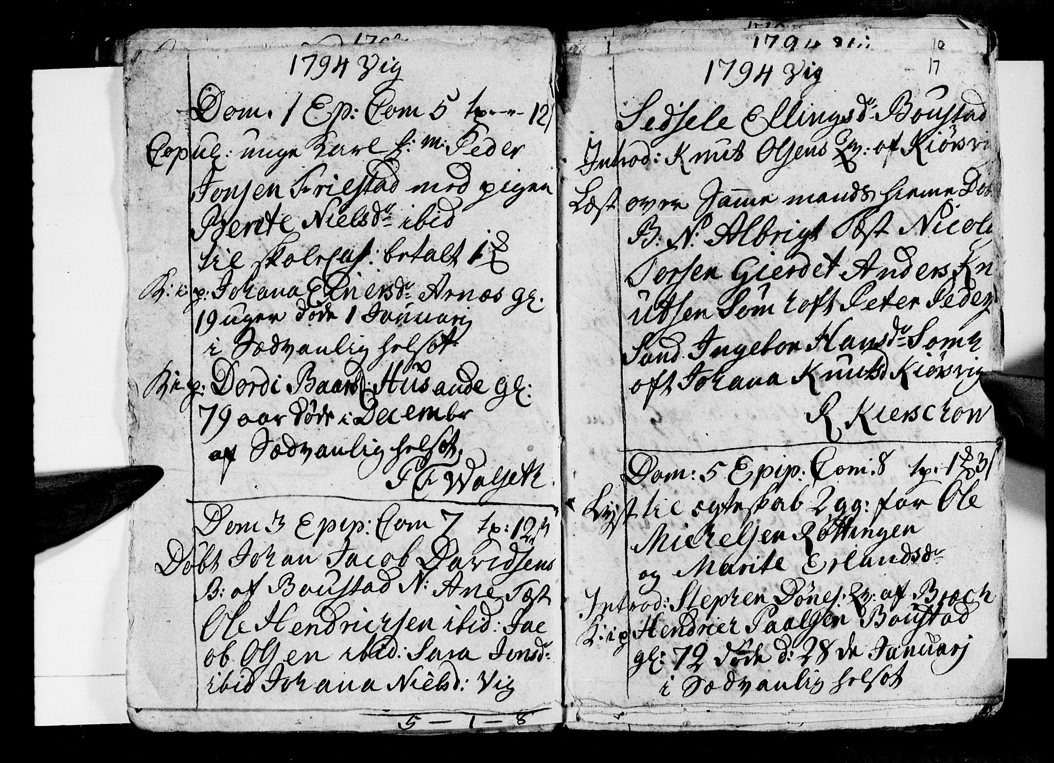 Ministerialprotokoller, klokkerbøker og fødselsregistre - Nordland, SAT/A-1459/812/L0184: Parish register (copy) no. 812C02, 1793-1809, p. 17