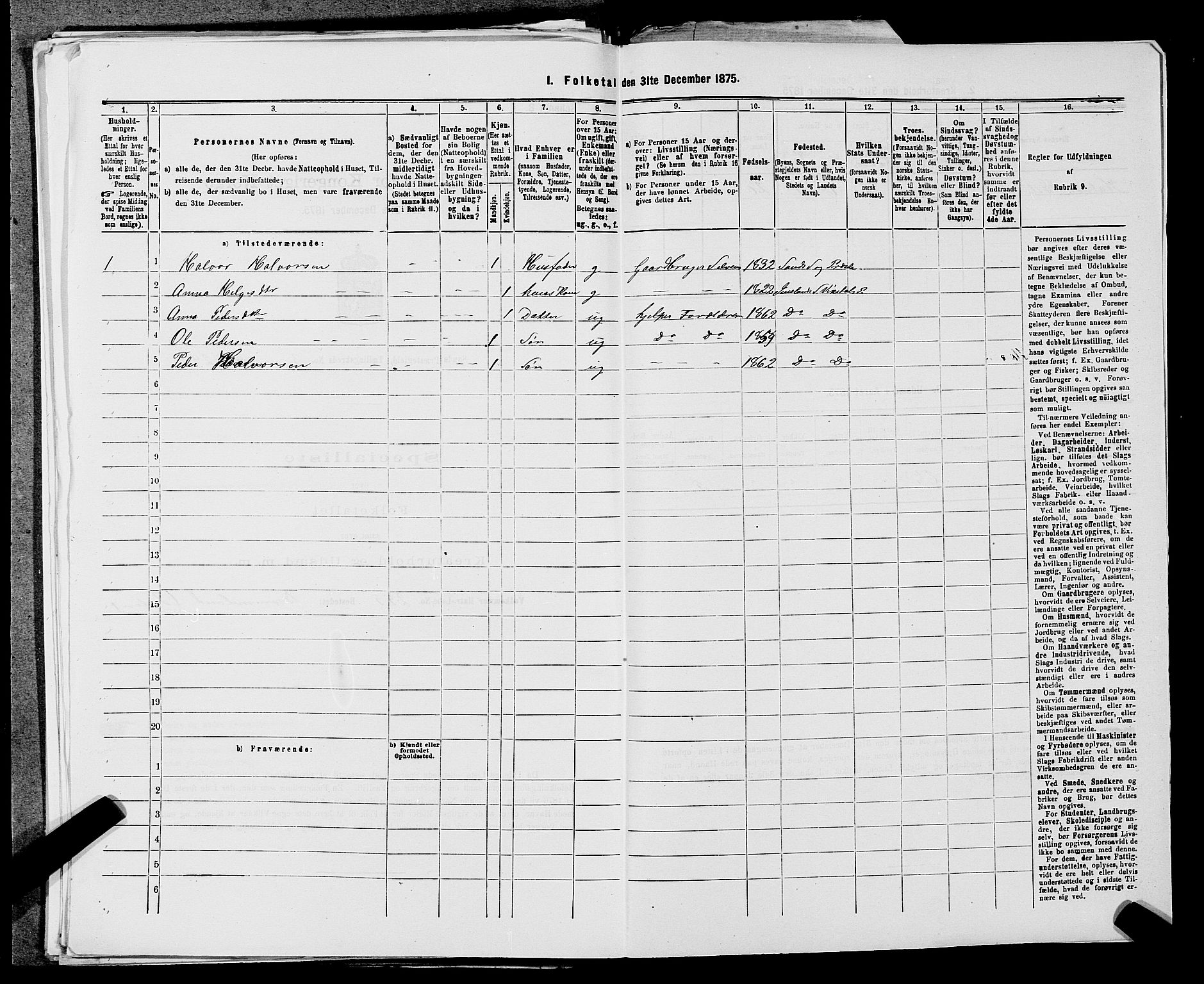 SAST, 1875 census for 1136P Sand, 1875, p. 320