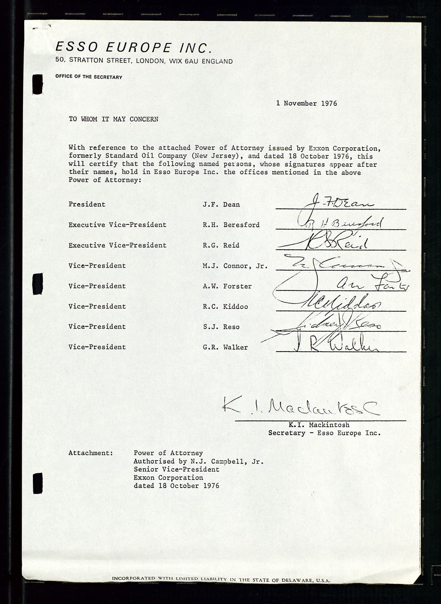 Pa 1512 - Esso Exploration and Production Norway Inc., AV/SAST-A-101917/A/Aa/L0001/0002: Styredokumenter / Corporate records, Board meeting minutes, Agreements, Stocholder meetings, 1975-1979, p. 58