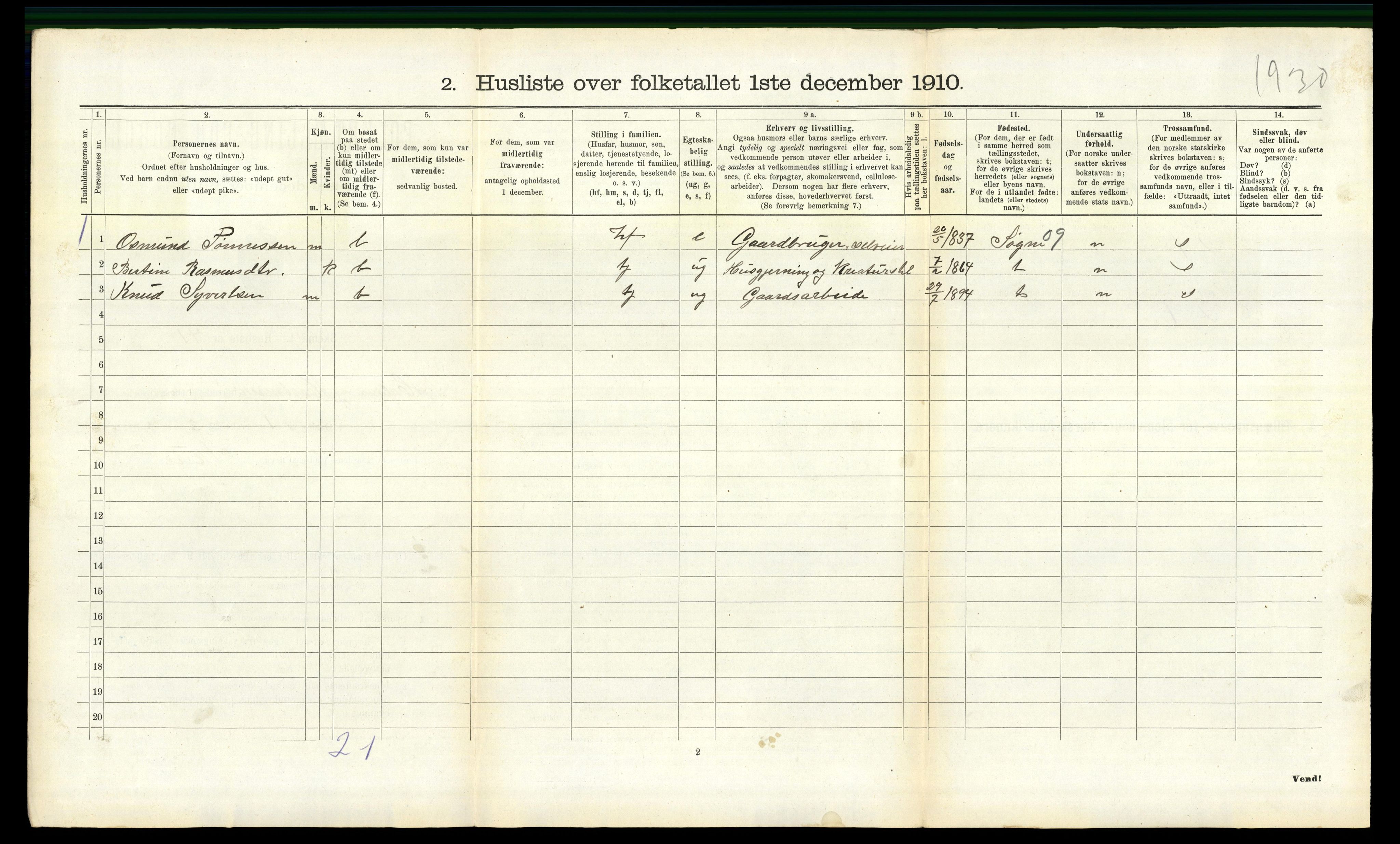 RA, 1910 census for Halse og Harkmark, 1910, p. 1337