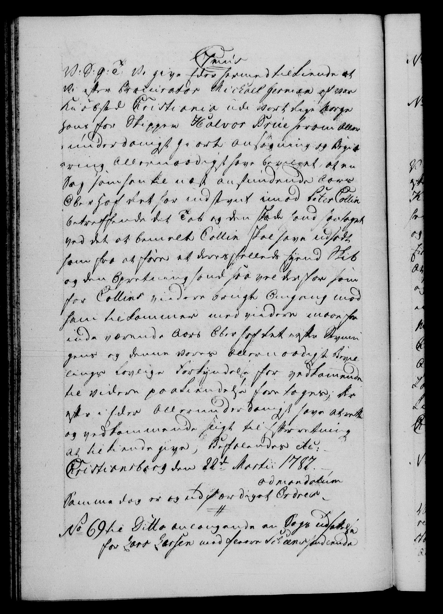Danske Kanselli 1572-1799, AV/RA-EA-3023/F/Fc/Fca/Fcab/L0043: Norske tegnelser, 1782-1786, p. 31b