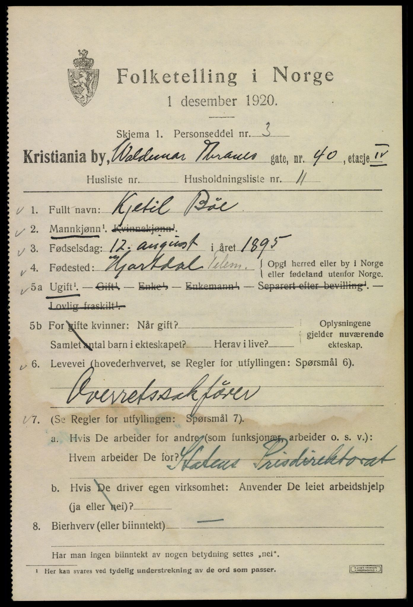 SAO, 1920 census for Kristiania, 1920, p. 647535