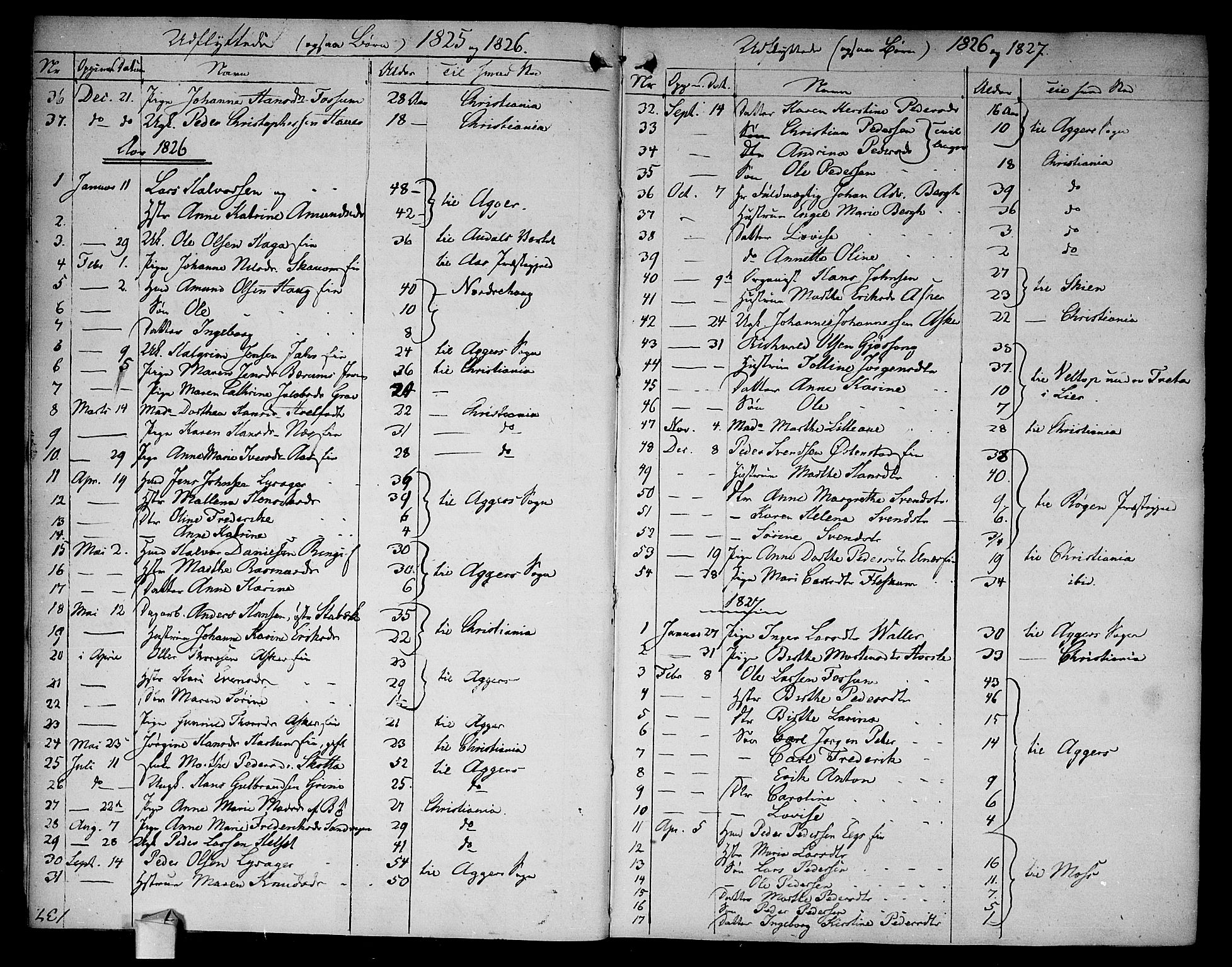 Asker prestekontor Kirkebøker, AV/SAO-A-10256a/F/Fa/L0012: Parish register (official) no. I 12, 1825-1878