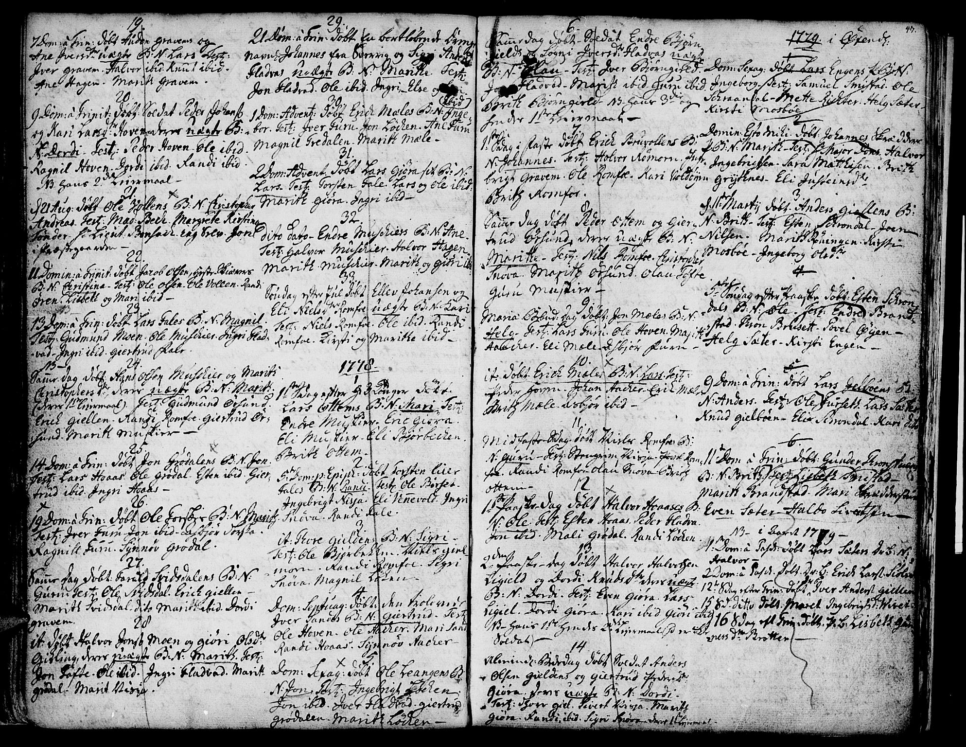 Ministerialprotokoller, klokkerbøker og fødselsregistre - Møre og Romsdal, AV/SAT-A-1454/590/L1007: Parish register (official) no. 590A01, 1752-1793, p. 47