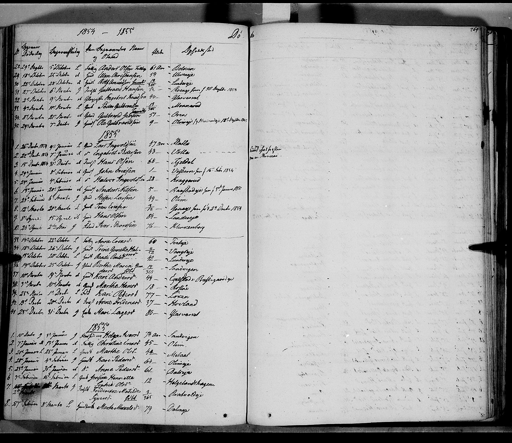 Jevnaker prestekontor, SAH/PREST-116/H/Ha/Haa/L0006: Parish register (official) no. 6, 1837-1857, p. 269