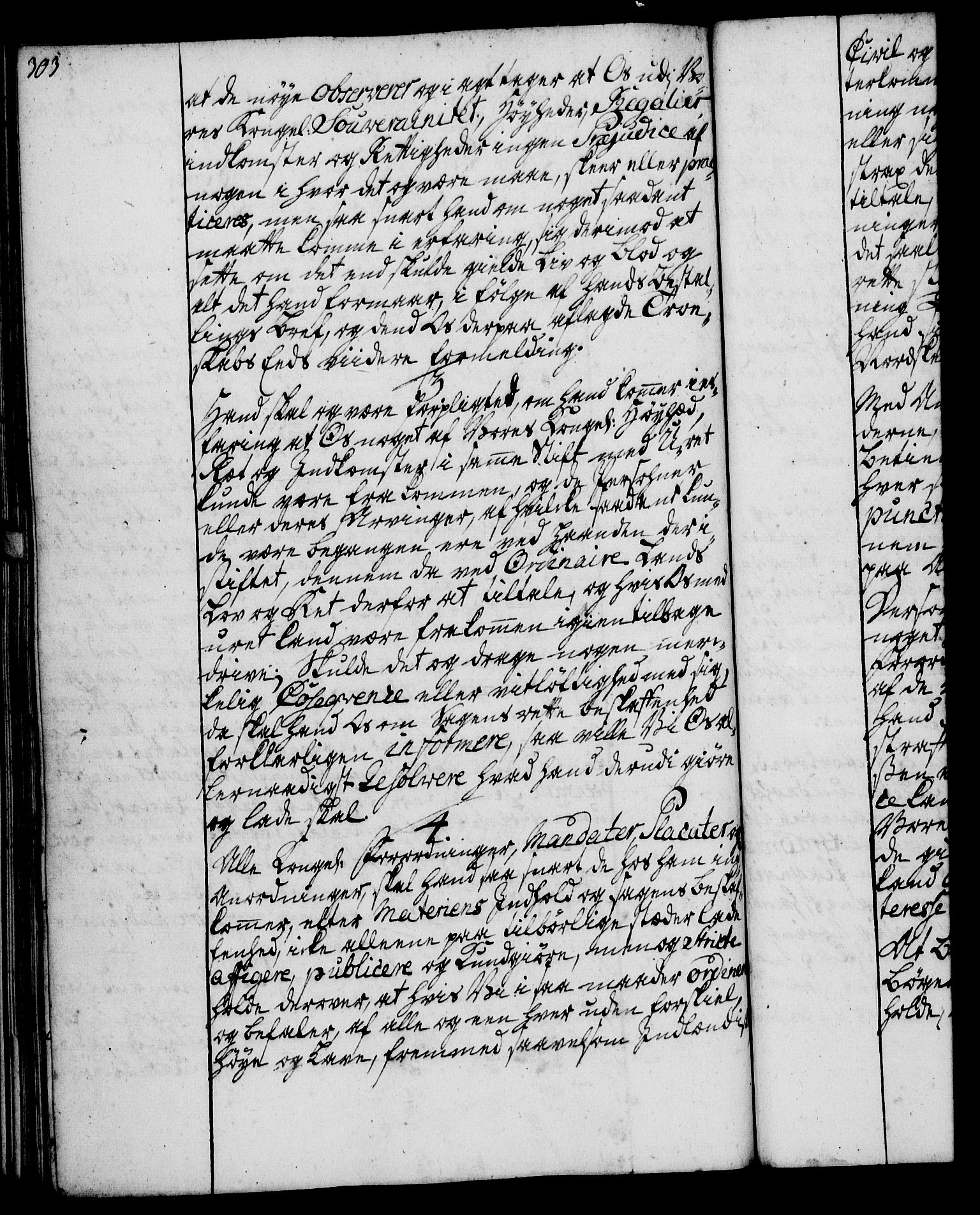 Rentekammeret, Kammerkanselliet, RA/EA-3111/G/Gg/Ggi/L0002: Norsk instruksjonsprotokoll med register (merket RK 53.35), 1729-1751, p. 303