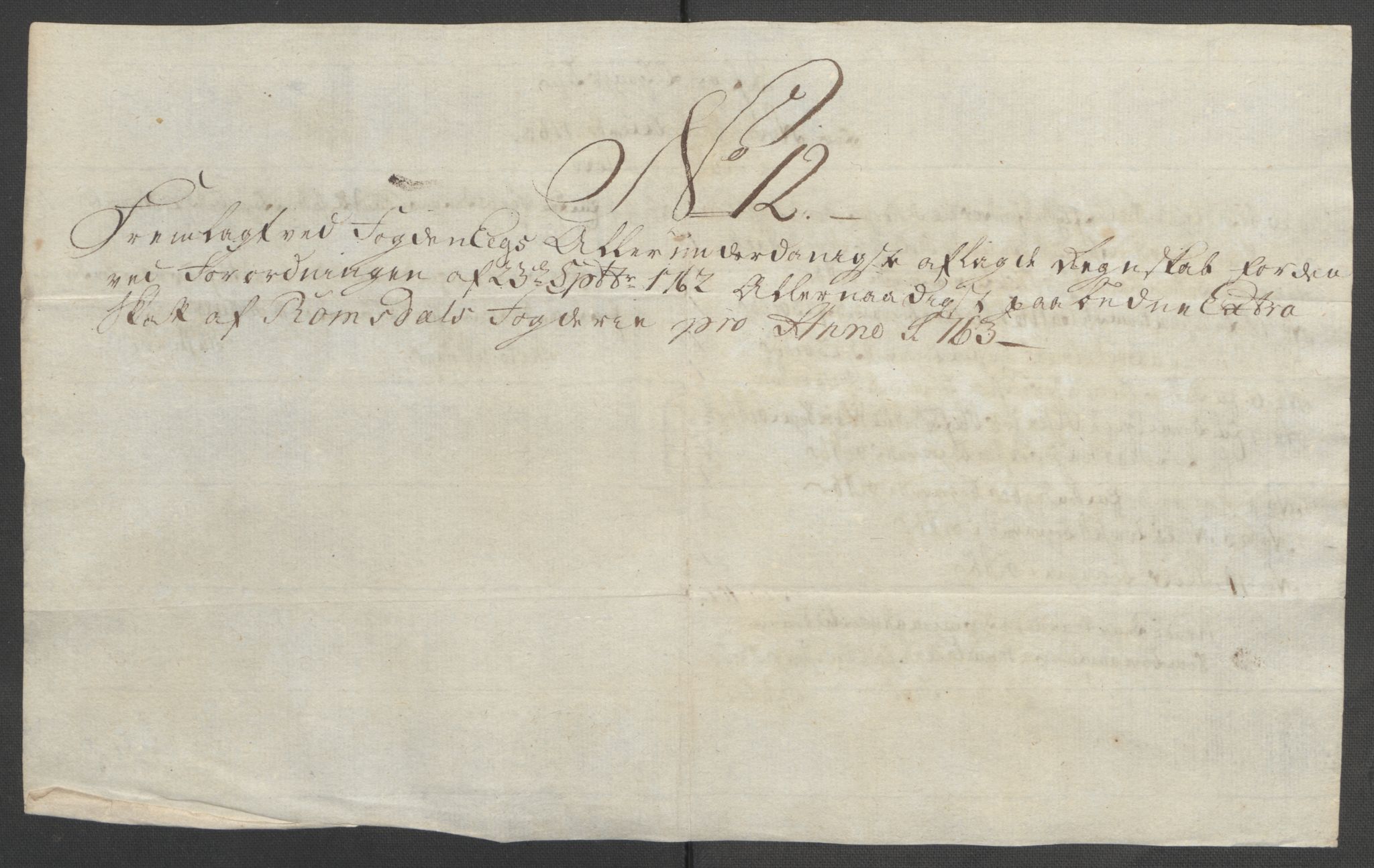 Rentekammeret inntil 1814, Reviderte regnskaper, Fogderegnskap, AV/RA-EA-4092/R55/L3730: Ekstraskatten Romsdal, 1762-1763, p. 387