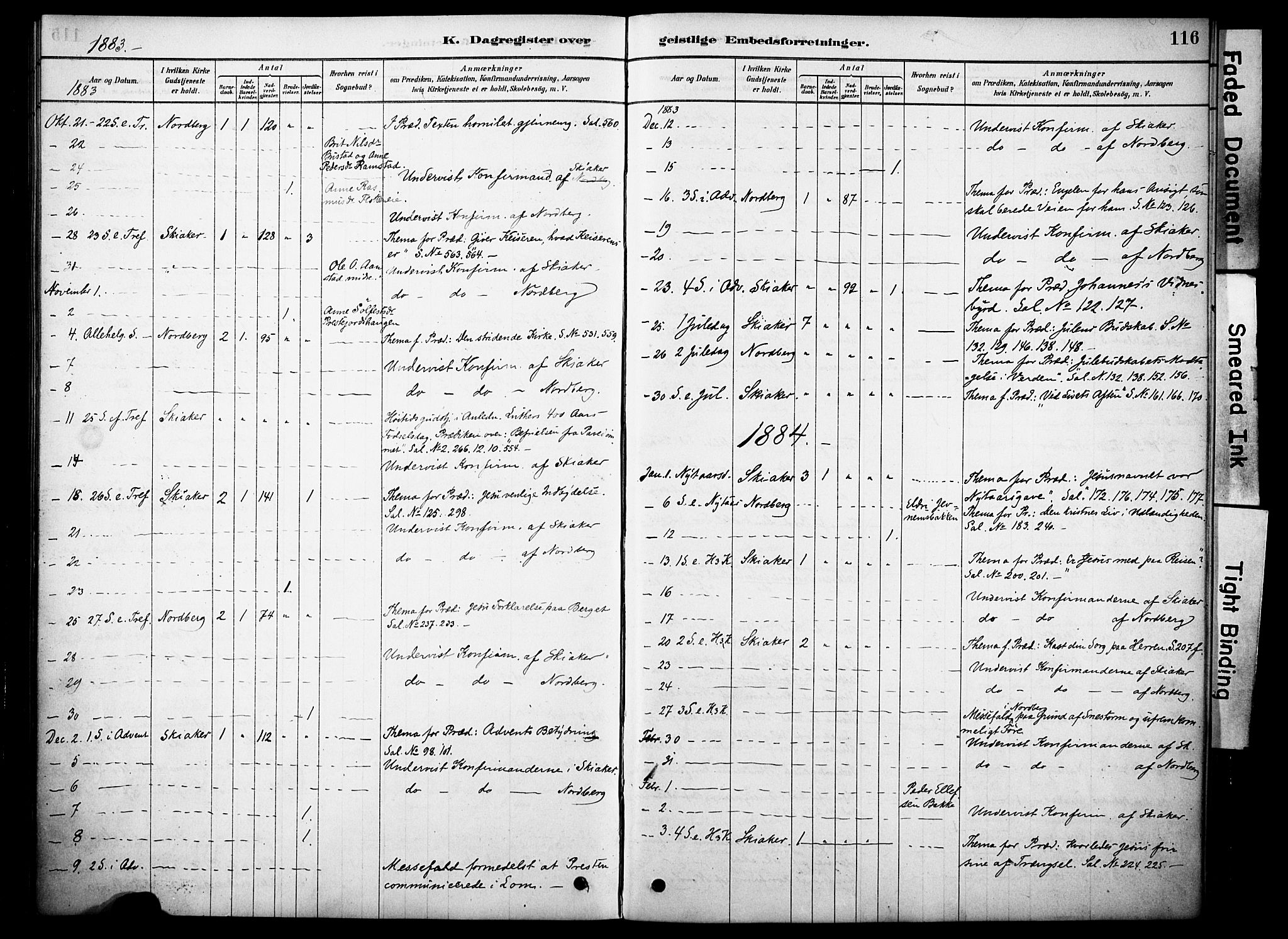 Skjåk prestekontor, SAH/PREST-072/H/Ha/Haa/L0002: Parish register (official) no. 2, 1878-1907, p. 116