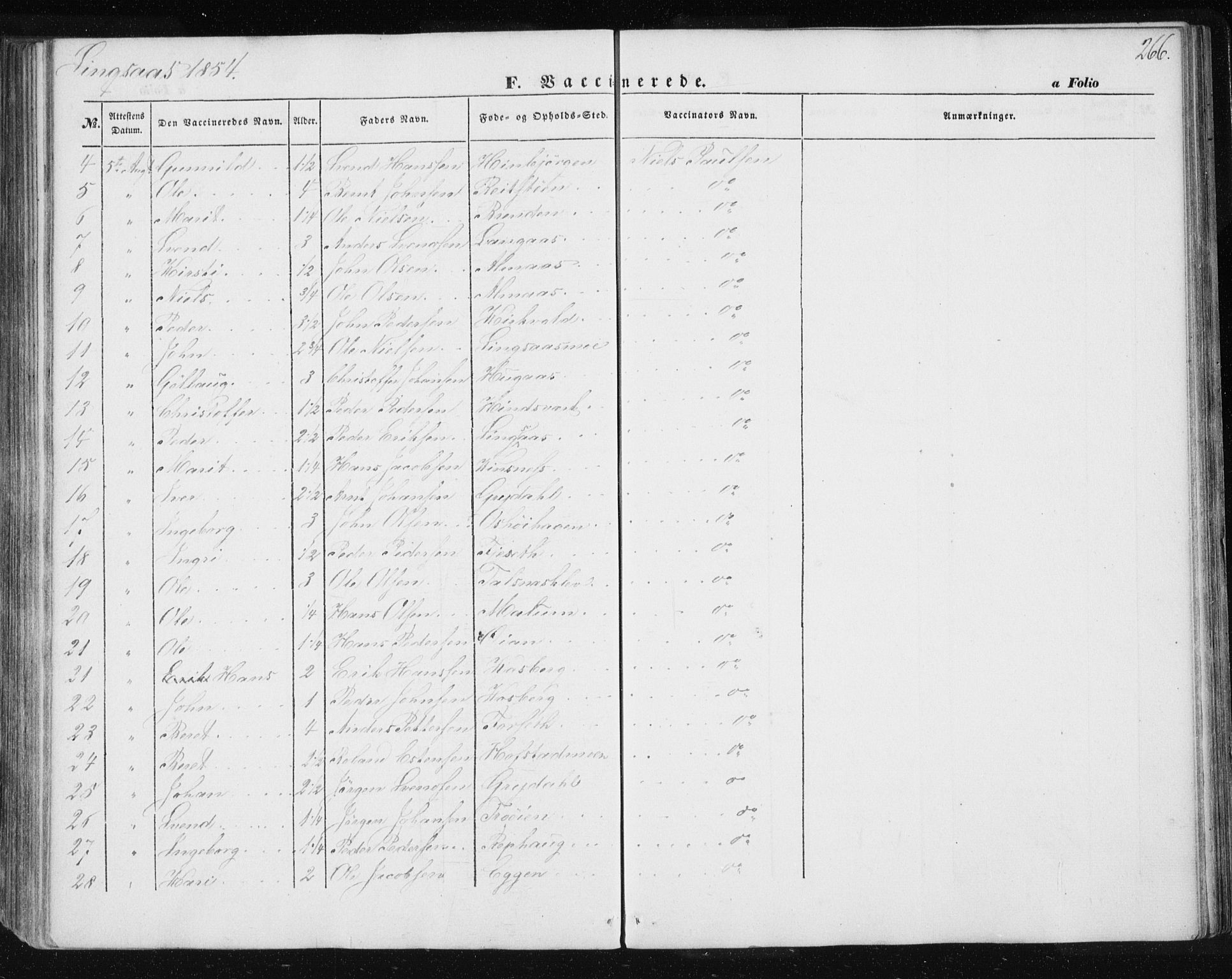 Ministerialprotokoller, klokkerbøker og fødselsregistre - Sør-Trøndelag, SAT/A-1456/685/L0964: Parish register (official) no. 685A06 /2, 1846-1859, p. 266