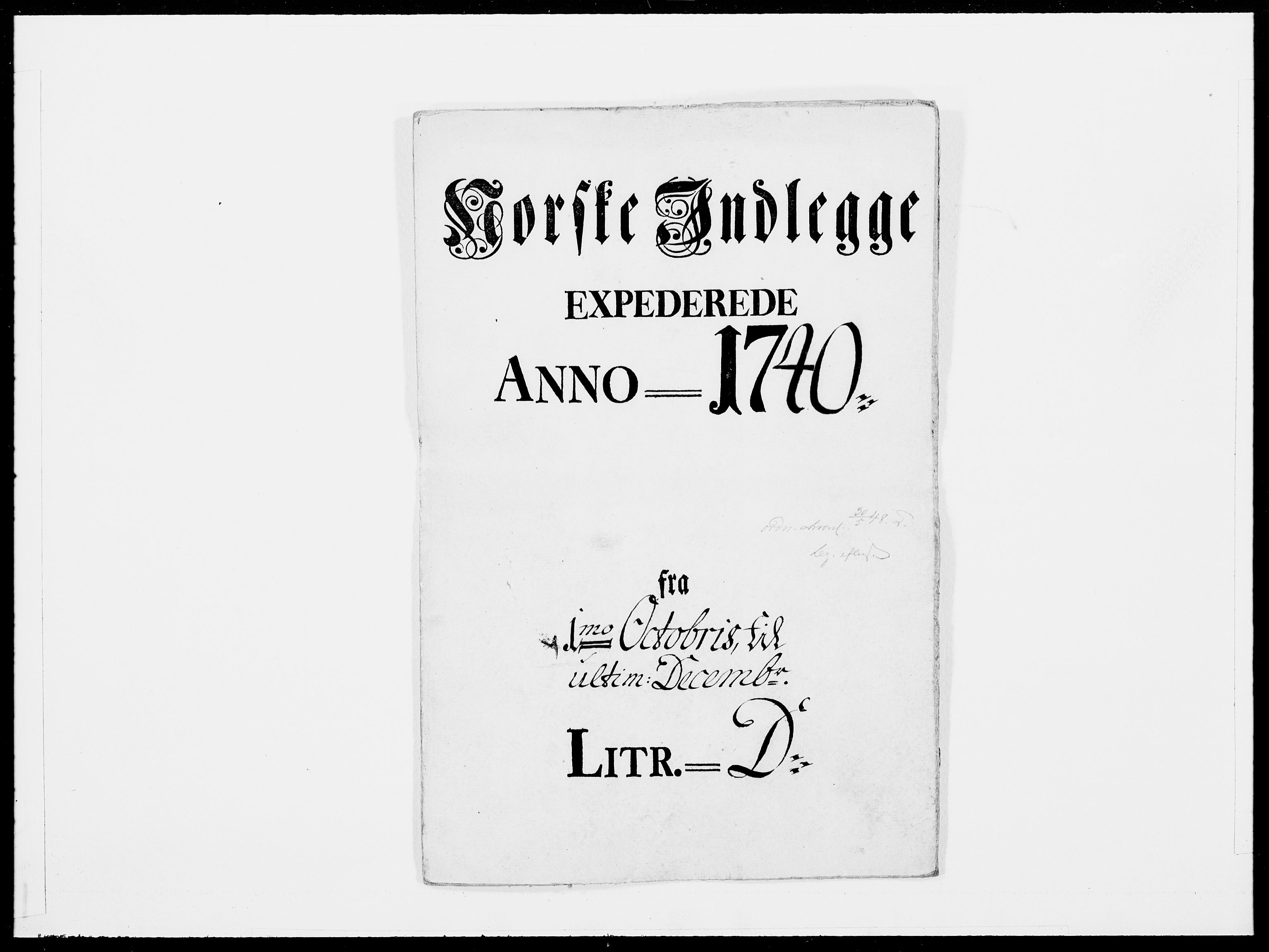 Danske Kanselli 1572-1799, AV/RA-EA-3023/F/Fc/Fcc/Fcca/L0132: Norske innlegg 1572-1799, 1740, p. 299