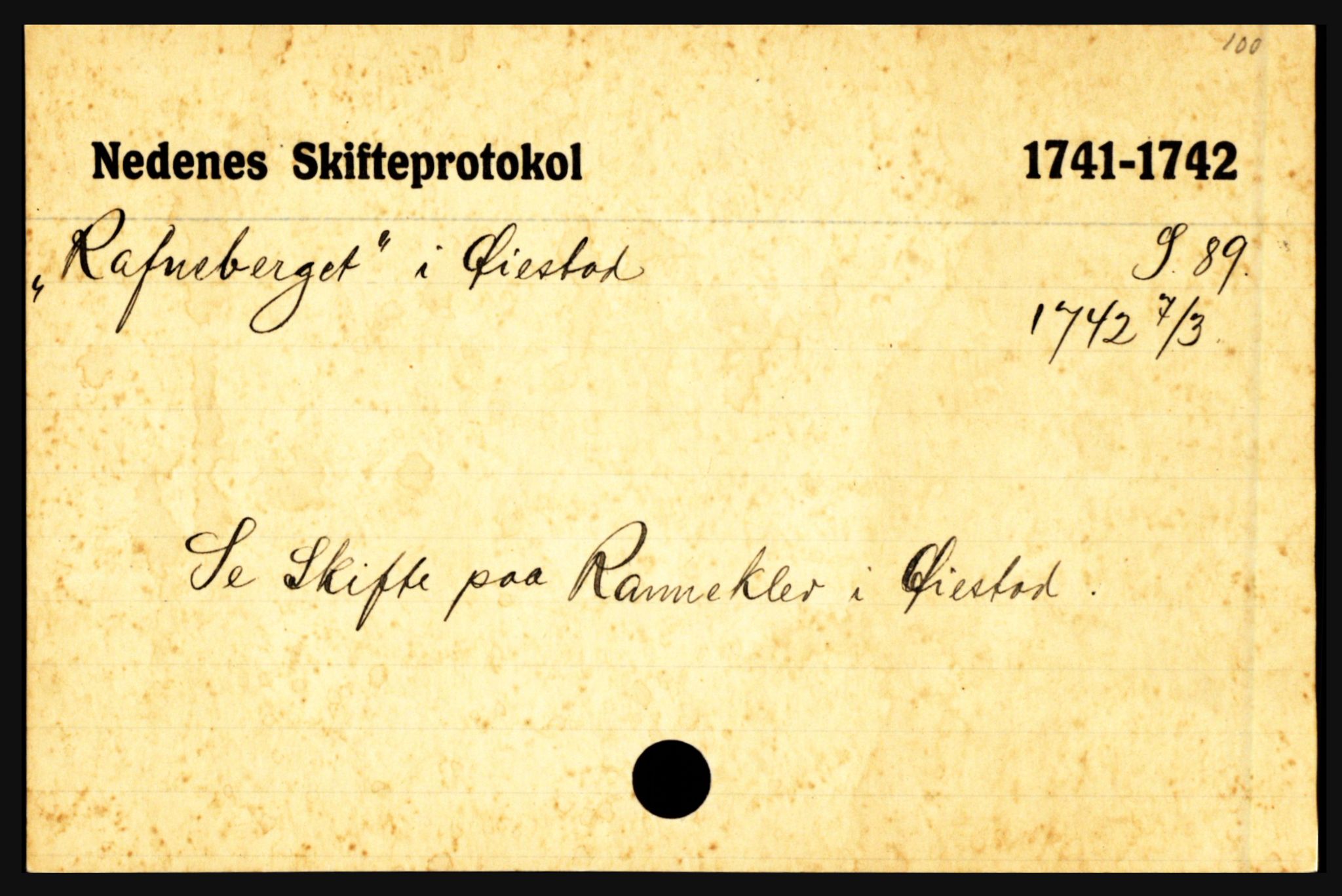 Nedenes sorenskriveri før 1824, AV/SAK-1221-0007/H, p. 23339