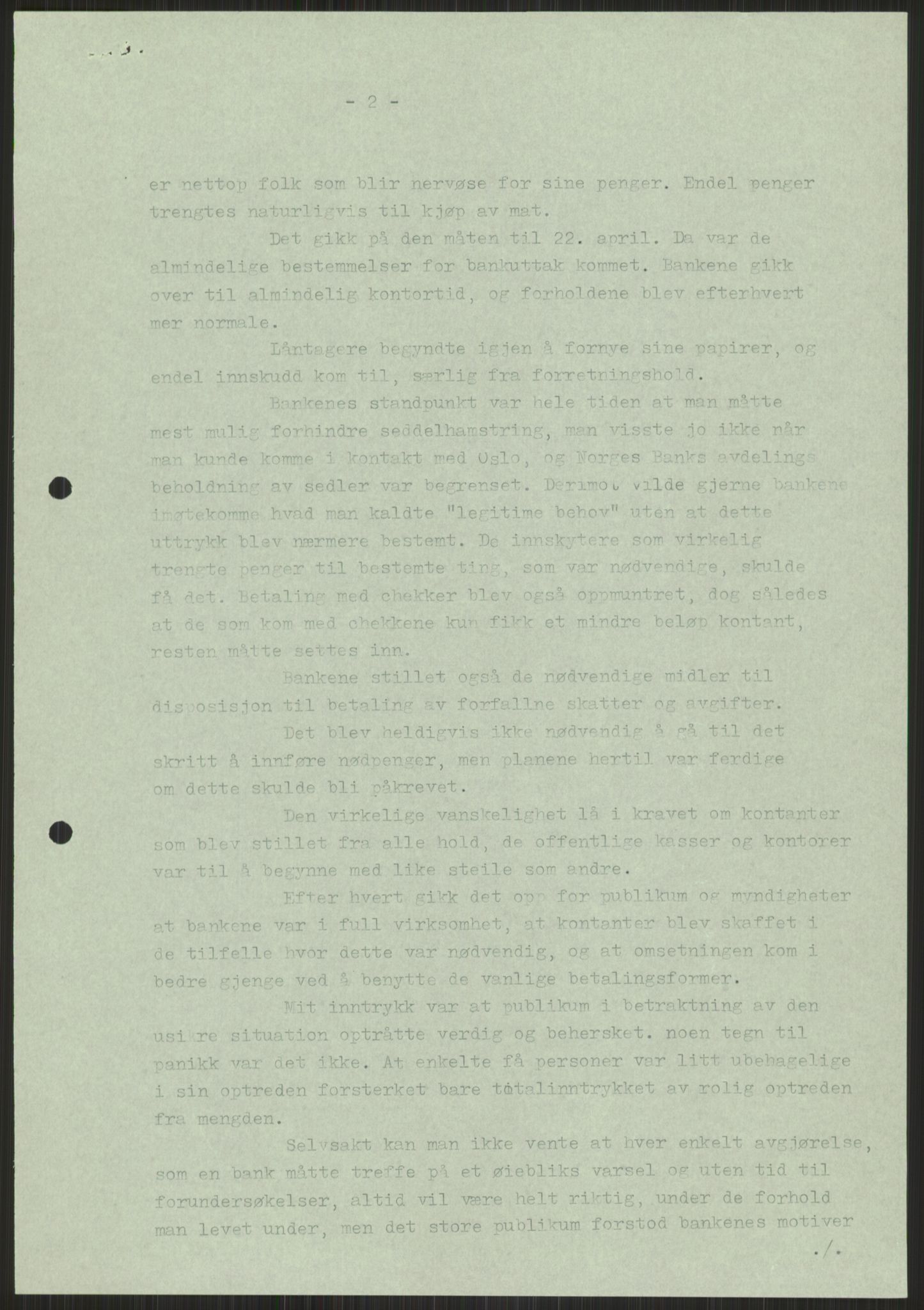 Forsvaret, Forsvarets krigshistoriske avdeling, AV/RA-RAFA-2017/Y/Ya/L0014: II-C-11-31 - Fylkesmenn.  Rapporter om krigsbegivenhetene 1940., 1940, p. 716