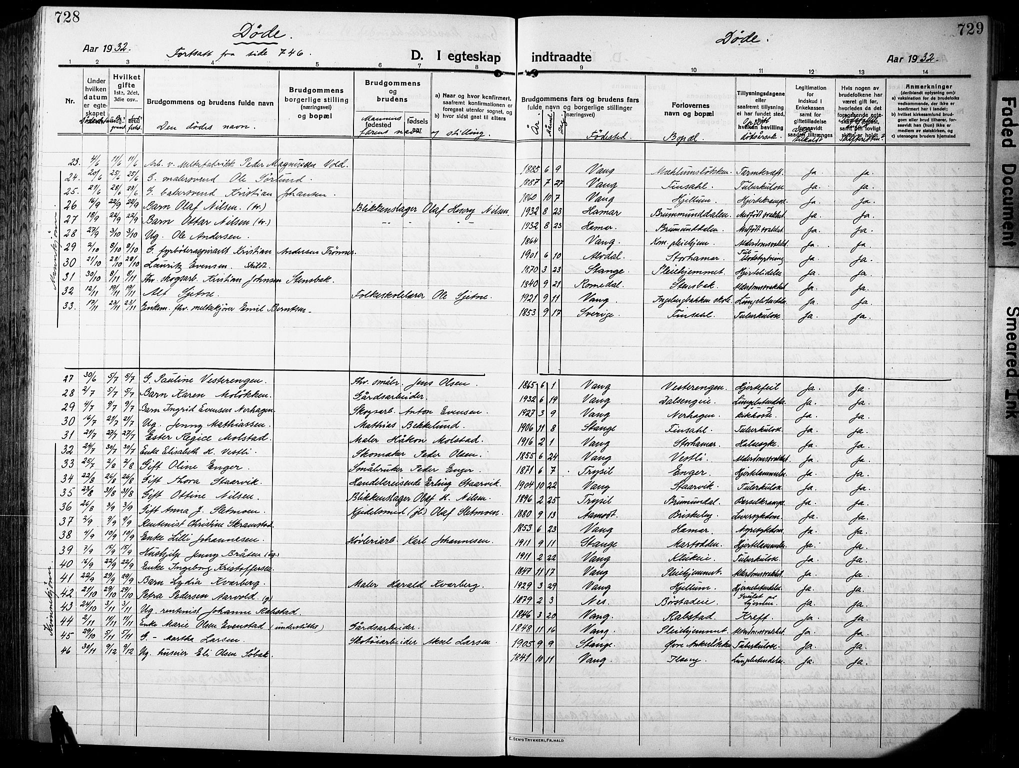 Vang prestekontor, Hedmark, AV/SAH-PREST-008/H/Ha/Hab/L0015: Parish register (copy) no. 15, 1915-1933, p. 728-729