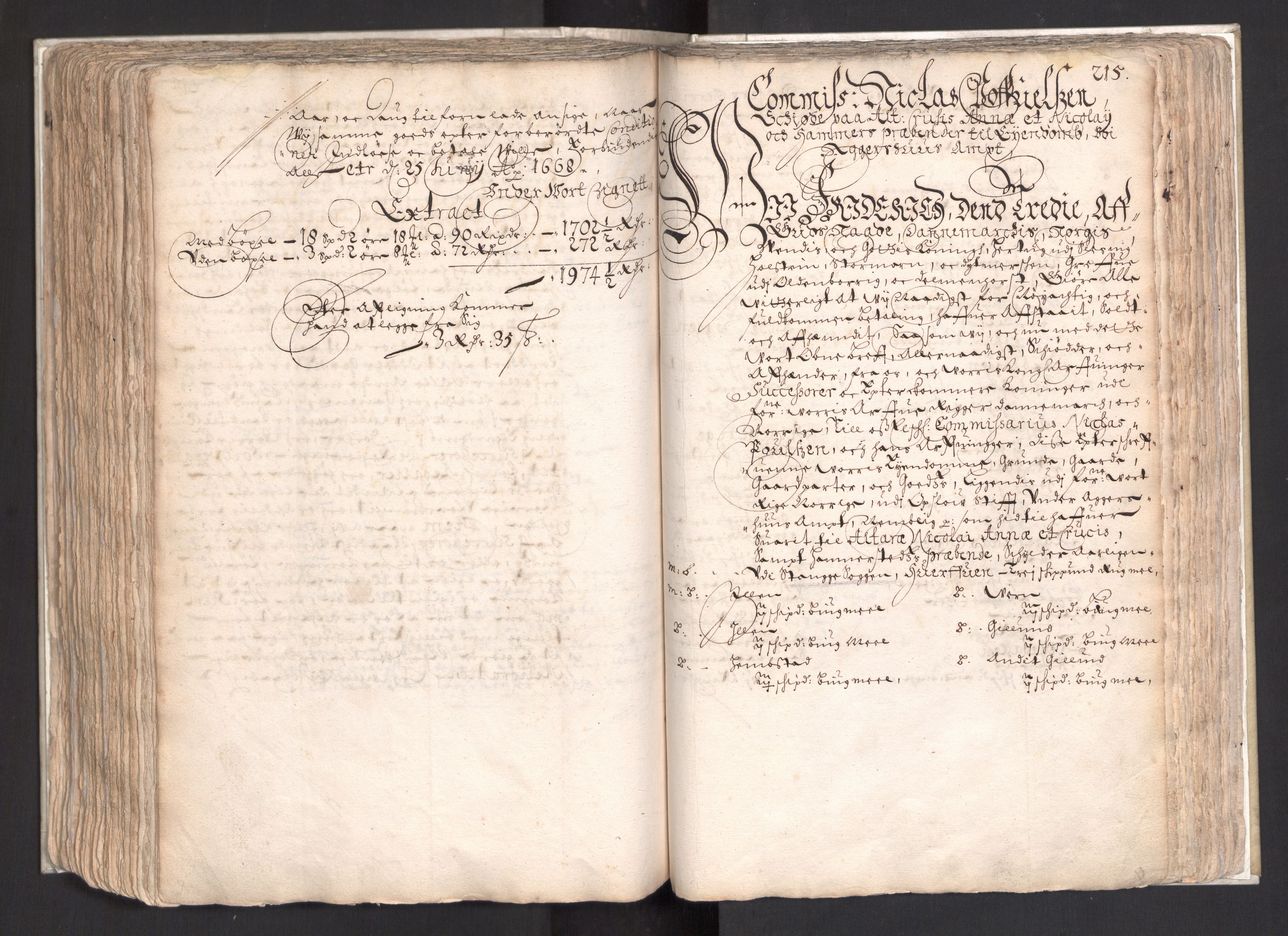 Rentekammeret, Kammerkanselliet, AV/RA-EA-3111/G/Gg/Ggj/Ggja/L0003: Skjøtebok Oa (13), 1661-1669, p. 219