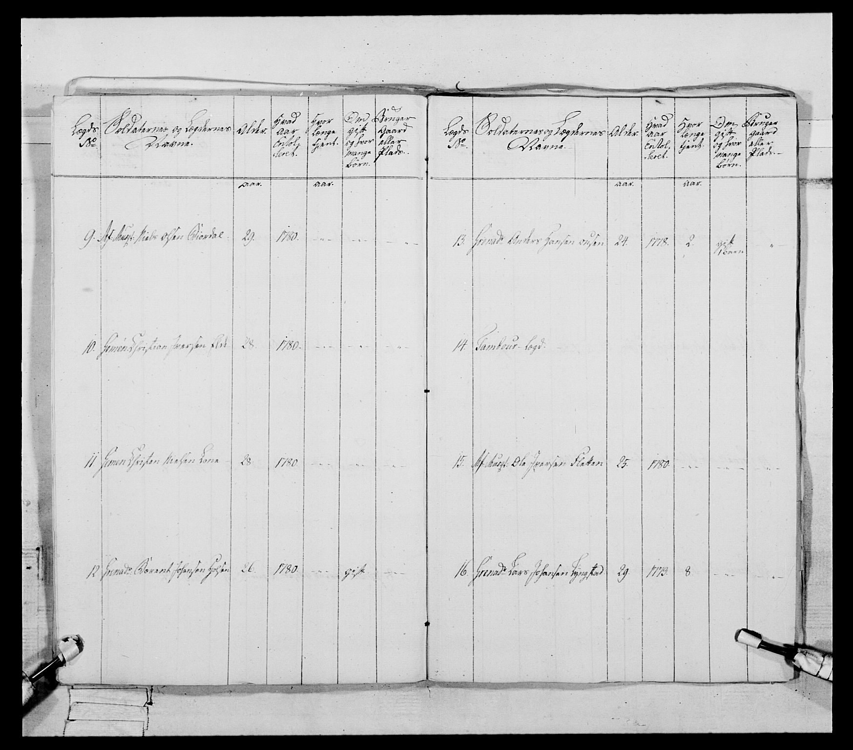 Generalitets- og kommissariatskollegiet, Det kongelige norske kommissariatskollegium, AV/RA-EA-5420/E/Eh/L0090: 1. Bergenhusiske nasjonale infanteriregiment, 1774-1780, p. 402