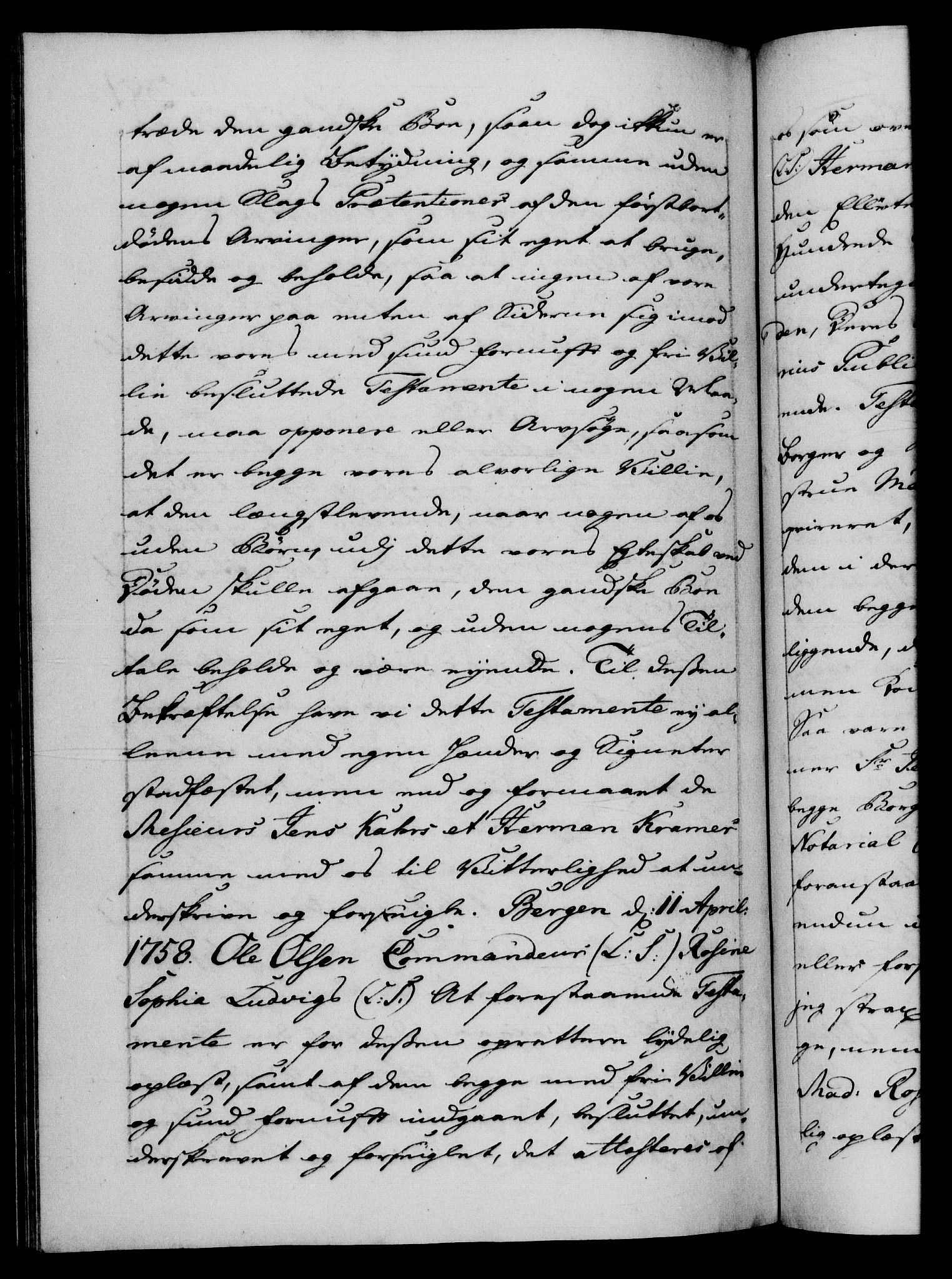 Danske Kanselli 1572-1799, AV/RA-EA-3023/F/Fc/Fca/Fcaa/L0040: Norske registre, 1757-1759, p. 381b