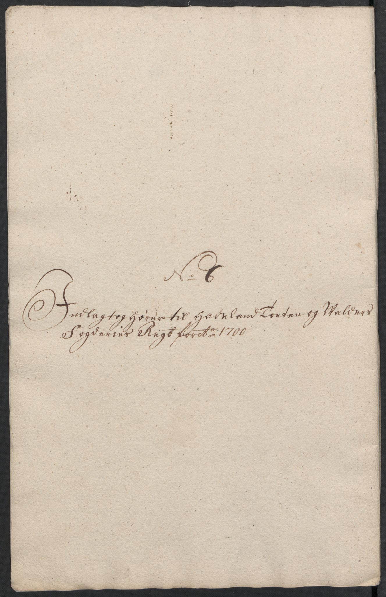 Rentekammeret inntil 1814, Reviderte regnskaper, Fogderegnskap, AV/RA-EA-4092/R18/L1298: Fogderegnskap Hadeland, Toten og Valdres, 1700, p. 334