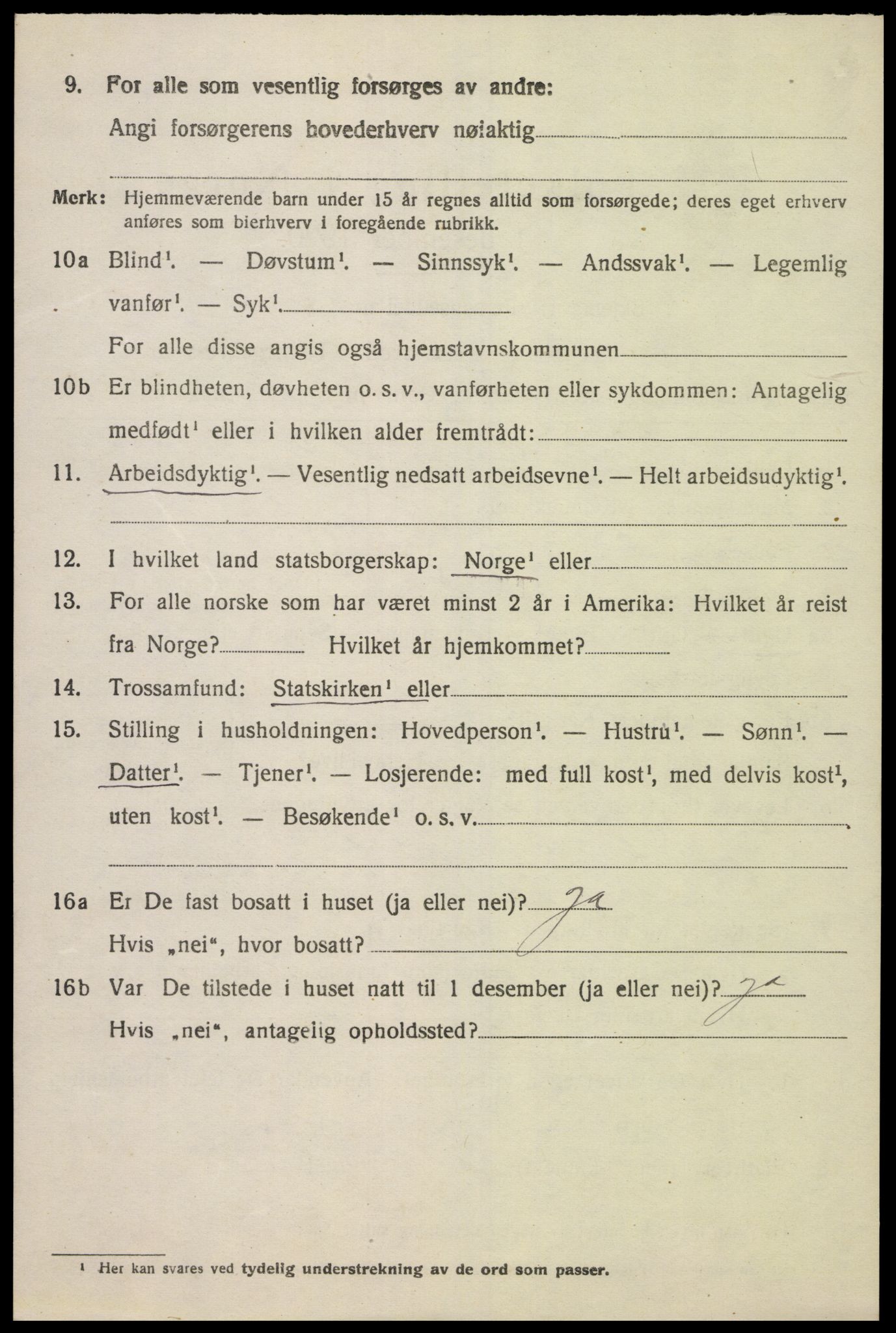 SAK, 1920 census for Finsland, 1920, p. 1573