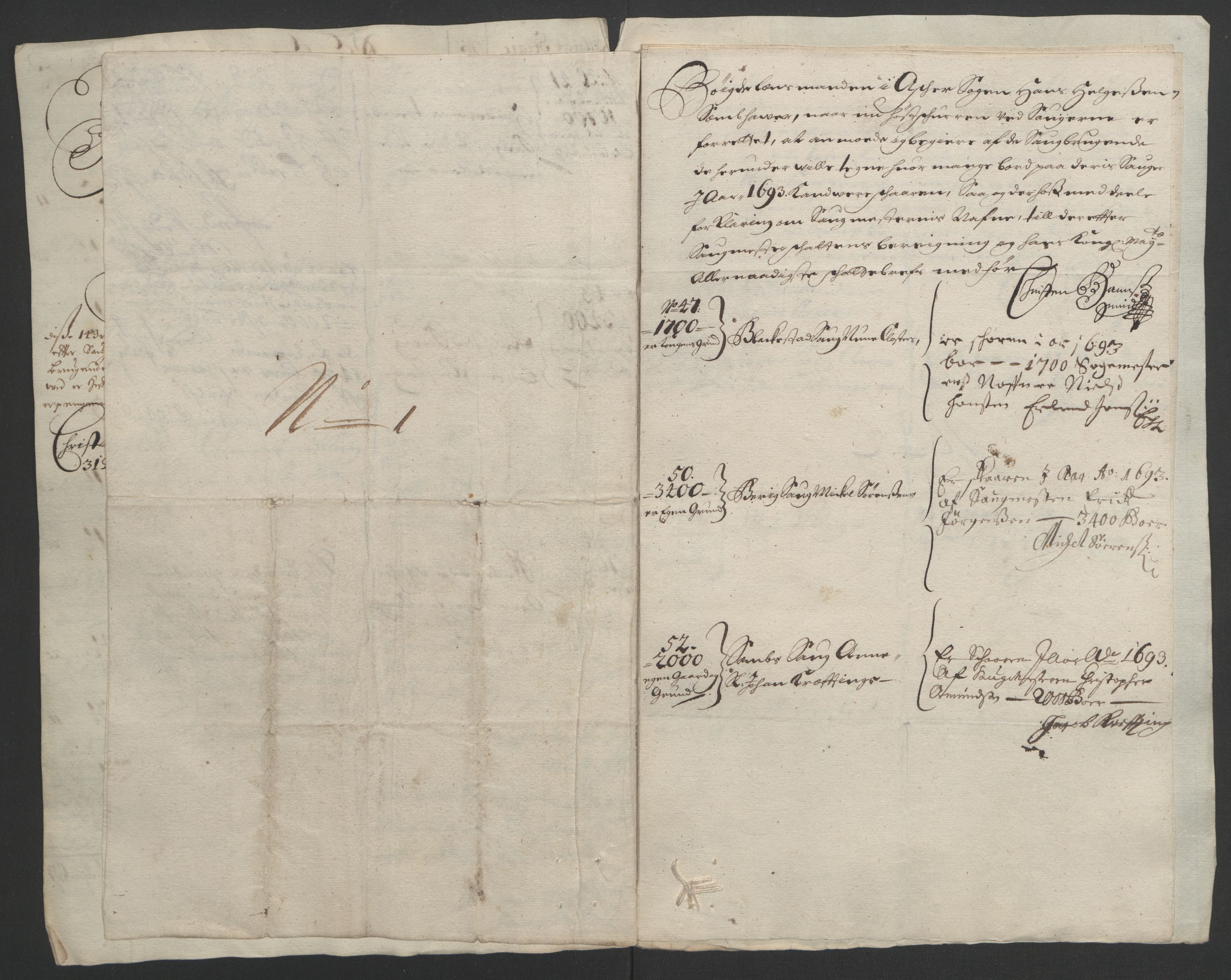 Rentekammeret inntil 1814, Reviderte regnskaper, Fogderegnskap, AV/RA-EA-4092/R08/L0426: Fogderegnskap Aker, 1692-1693, p. 353