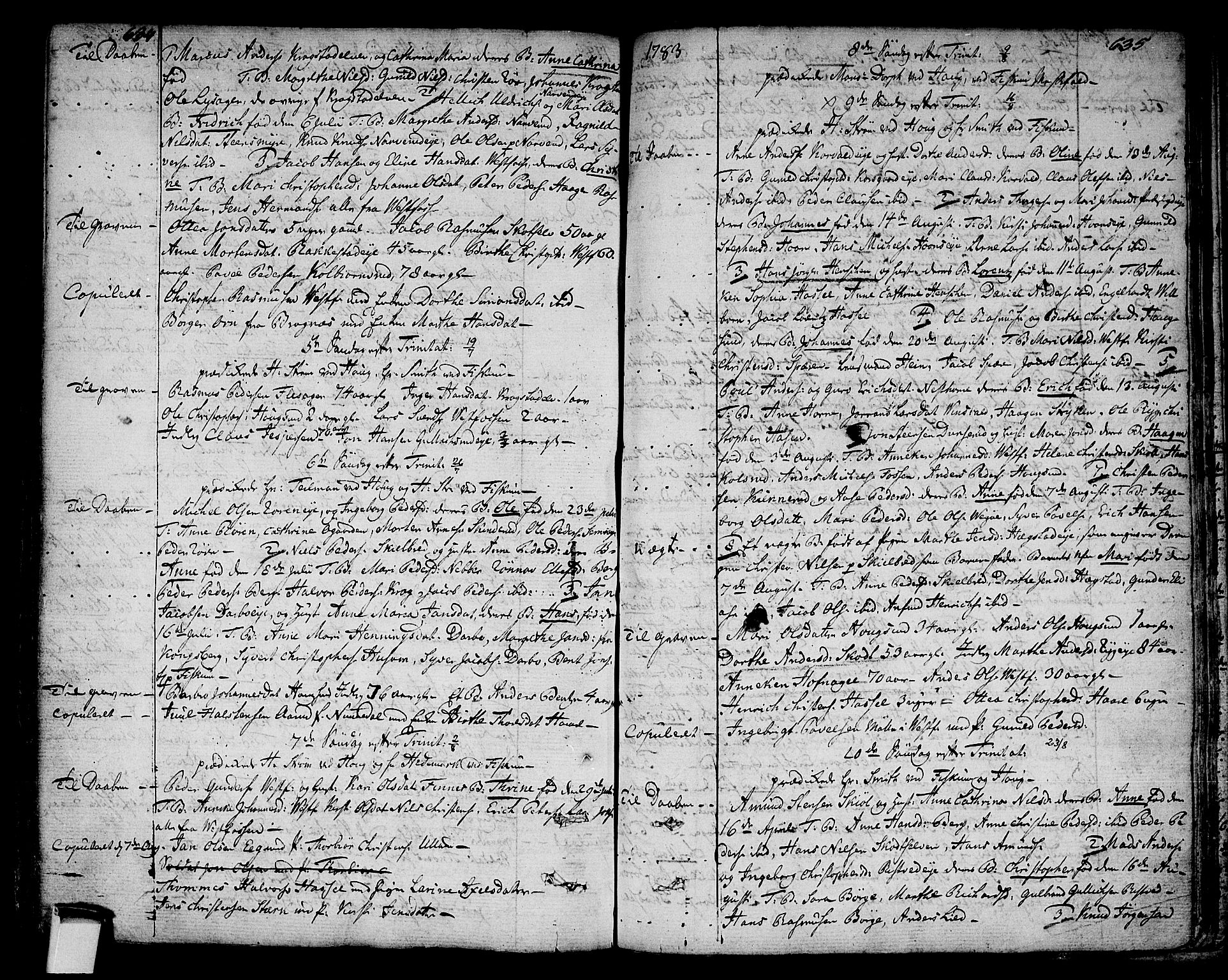 Eiker kirkebøker, AV/SAKO-A-4/F/Fa/L0008: Parish register (official) no. I 8, 1764-1788, p. 634-635