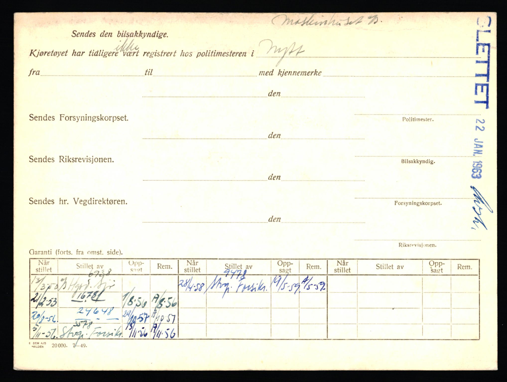 Stavanger trafikkstasjon, AV/SAST-A-101942/0/F/L0059: L-60000 - L-60699, 1930-1971, p. 1192