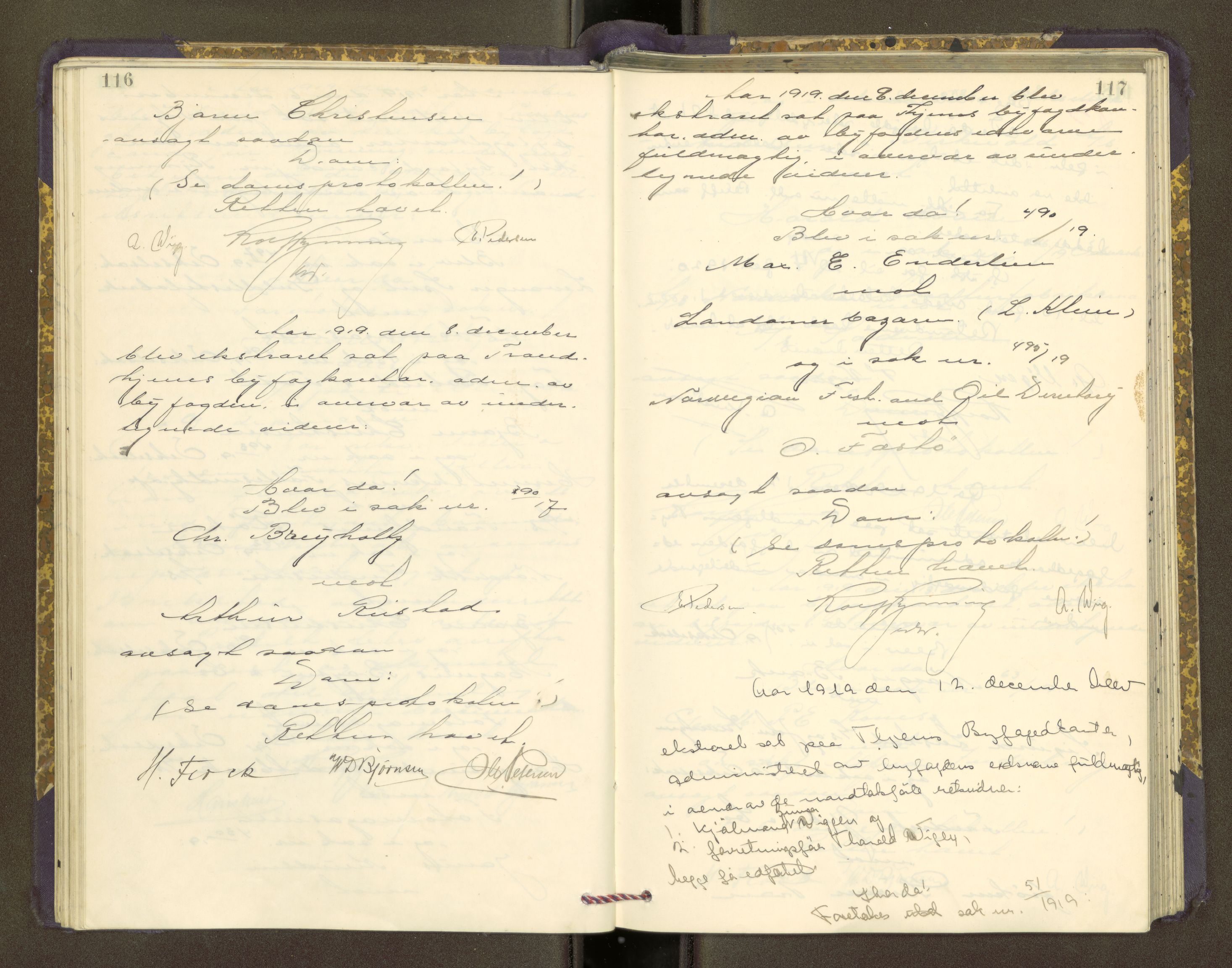 Trondheim byfogd, AV/SAT-A-0003/1/1/1B/L0031: Ekstrarettsprotokoll - 16/5-24/7., 1919-1923, p. 116-117