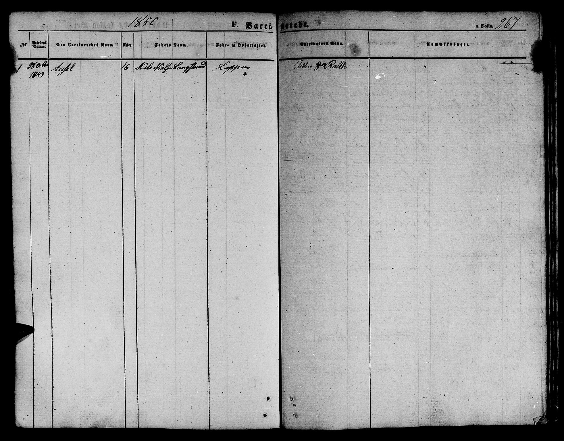 Loppa sokneprestkontor, AV/SATØ-S-1339/H/Hb/L0002klokker: Parish register (copy) no. 2, 1850-1880, p. 267