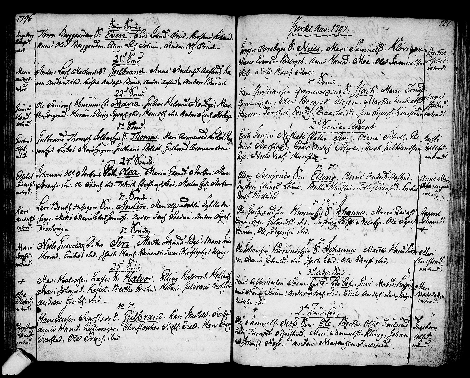 Hole kirkebøker, SAKO/A-228/F/Fa/L0002: Parish register (official) no. I 2, 1766-1814, p. 121