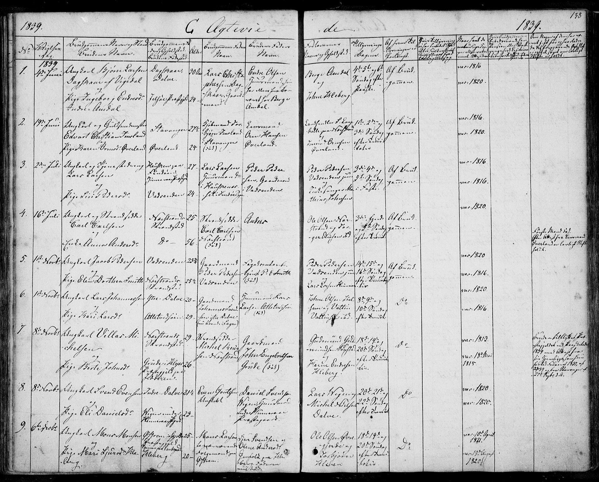 Nedstrand sokneprestkontor, AV/SAST-A-101841/01/IV: Parish register (official) no. A 8, 1839-1860, p. 138
