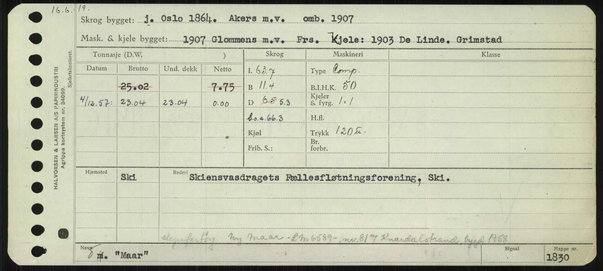 Sjøfartsdirektoratet med forløpere, Skipsmålingen, RA/S-1627/H/Ha/L0004/0001: Fartøy, Mas-R / Fartøy, Mas-Odd, p. 369