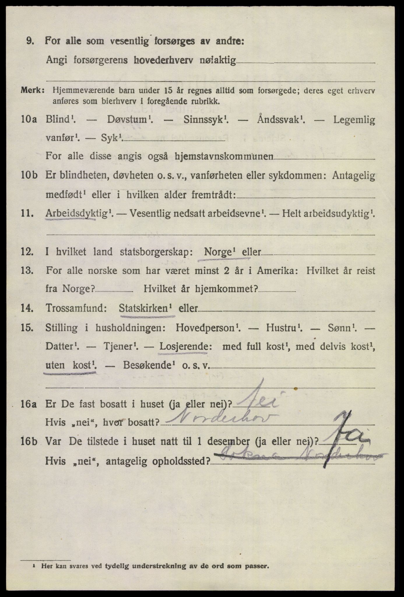 SAKO, 1920 census for Norderhov, 1920, p. 14237