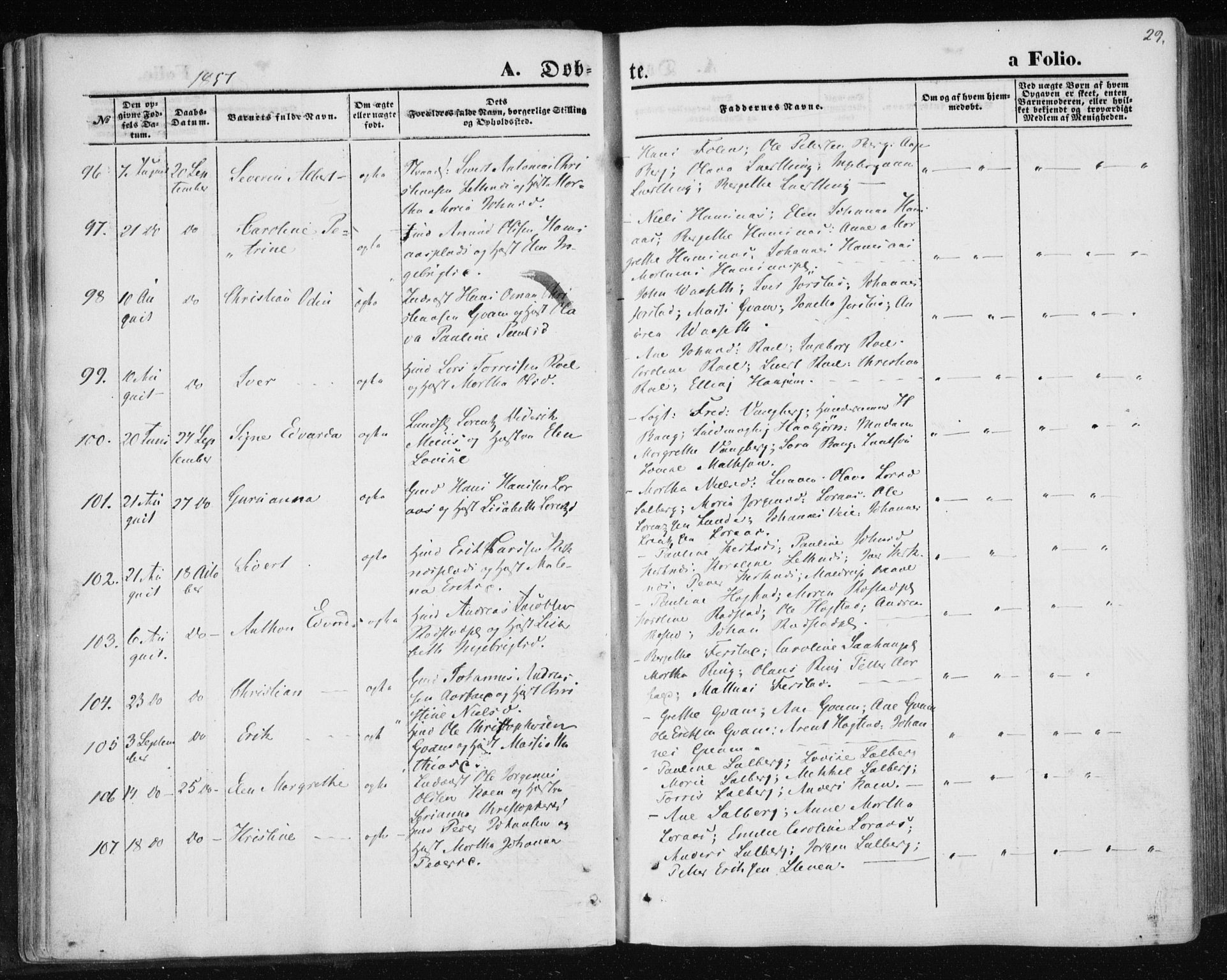 Ministerialprotokoller, klokkerbøker og fødselsregistre - Nord-Trøndelag, SAT/A-1458/730/L0283: Parish register (official) no. 730A08, 1855-1865, p. 29