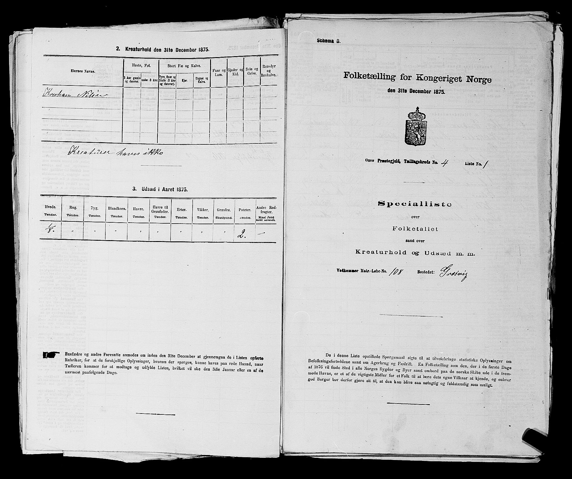 RA, 1875 census for 0134P Onsøy, 1875, p. 734