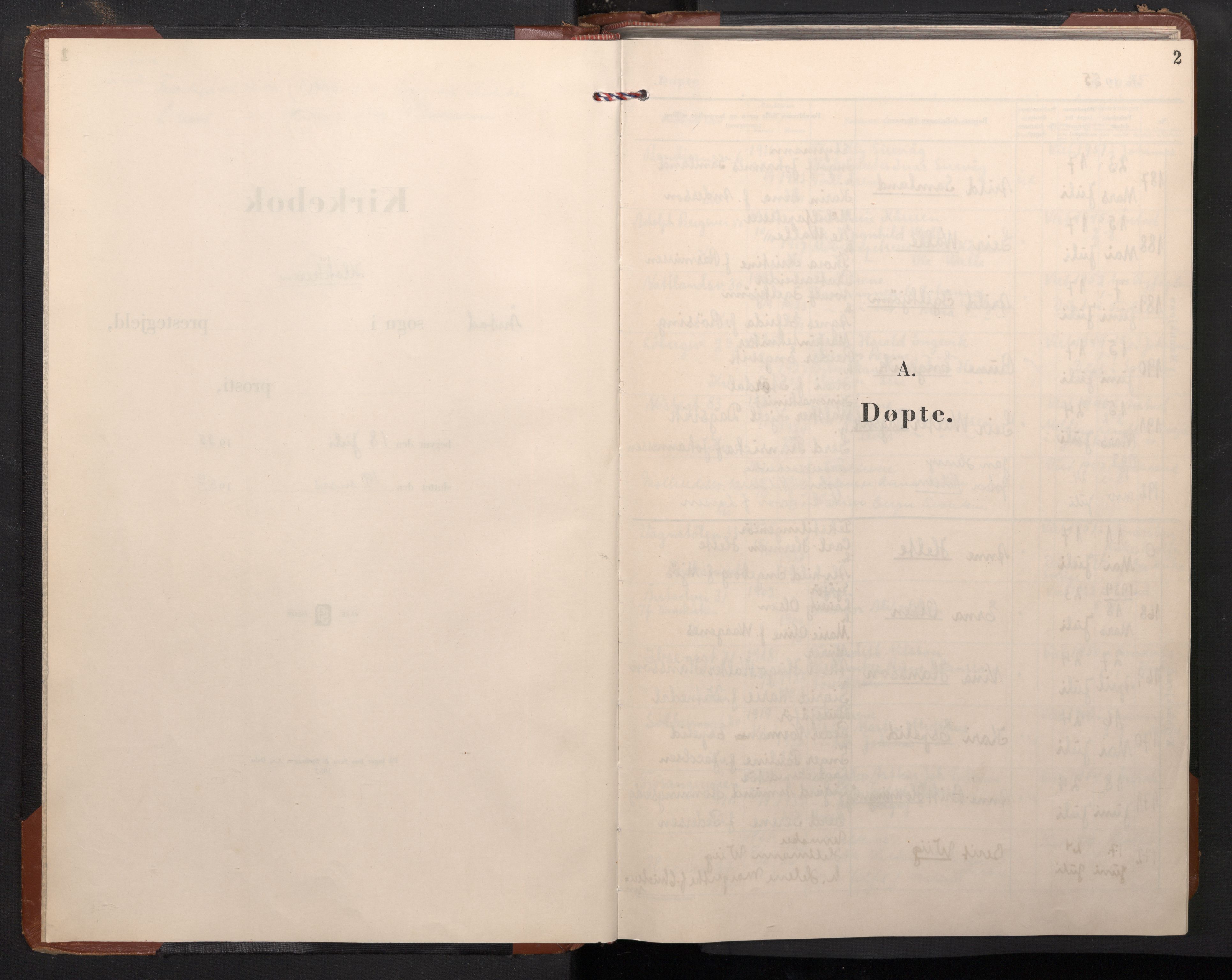 Årstad Sokneprestembete, AV/SAB-A-79301/H/Hab/L0009: Parish register (copy) no. A 9, 1955-1967, p. 1b-2a