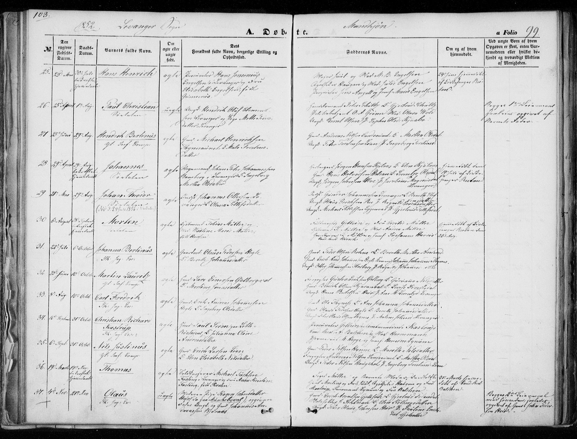 Ministerialprotokoller, klokkerbøker og fødselsregistre - Nord-Trøndelag, SAT/A-1458/720/L0183: Parish register (official) no. 720A01, 1836-1855, p. 99