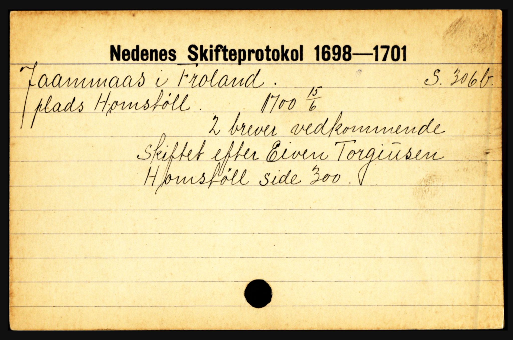 Nedenes sorenskriveri før 1824, AV/SAK-1221-0007/H, p. 14347