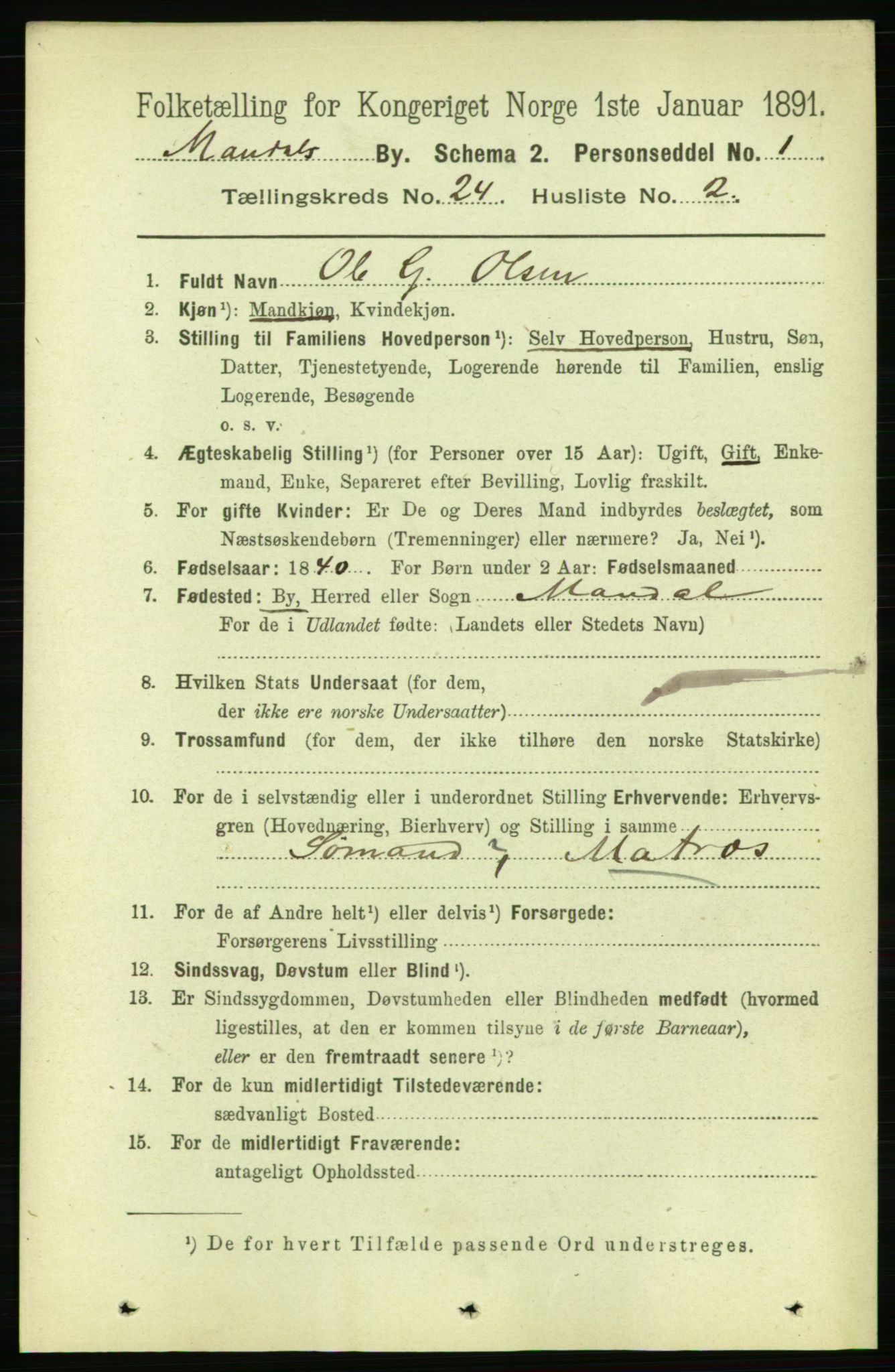 RA, 1891 census for 1002 Mandal, 1891, p. 4443