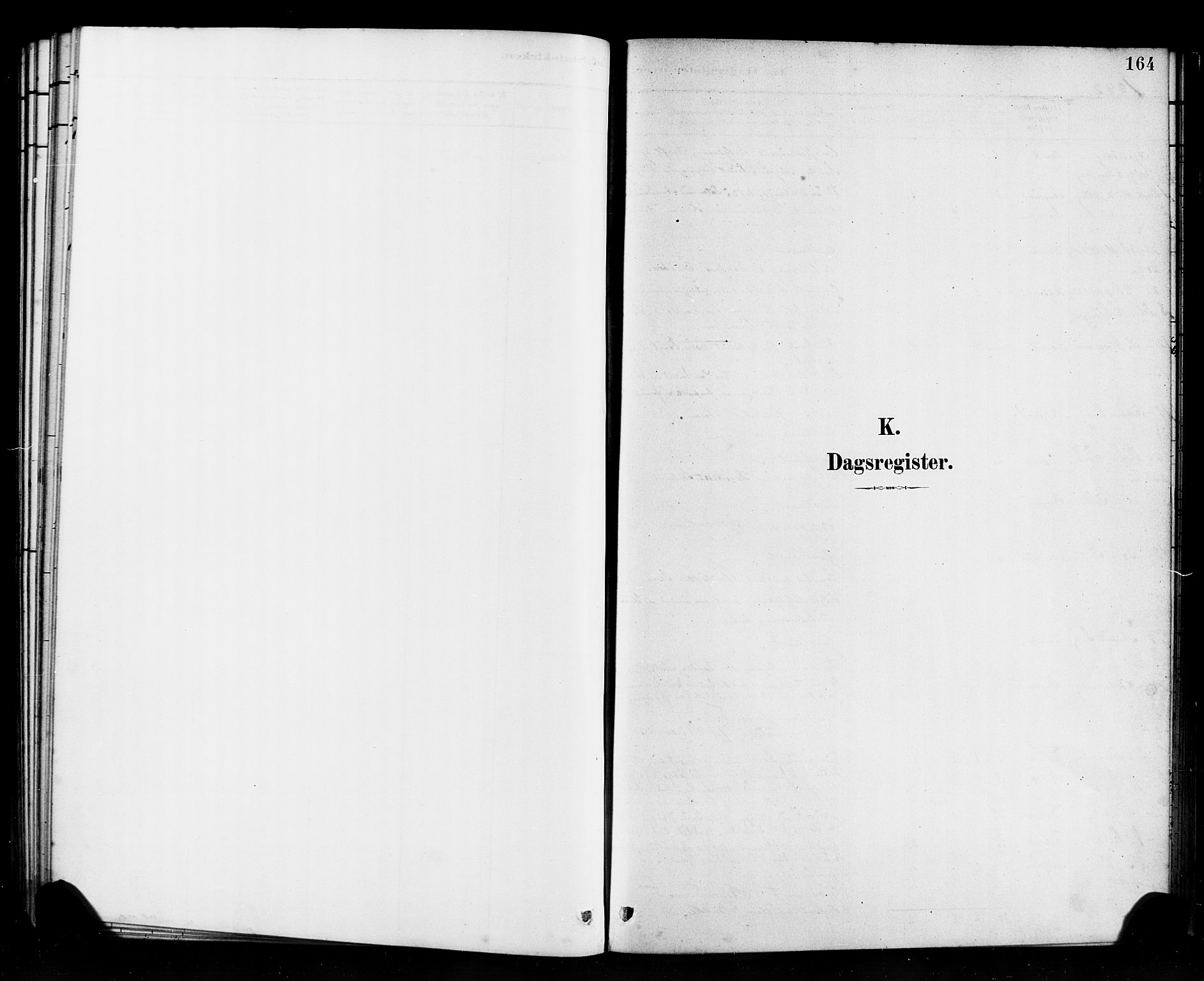 Davik sokneprestembete, SAB/A-79701/H/Haa/Haab/L0001: Parish register (official) no. B 1, 1882-1900, p. 164