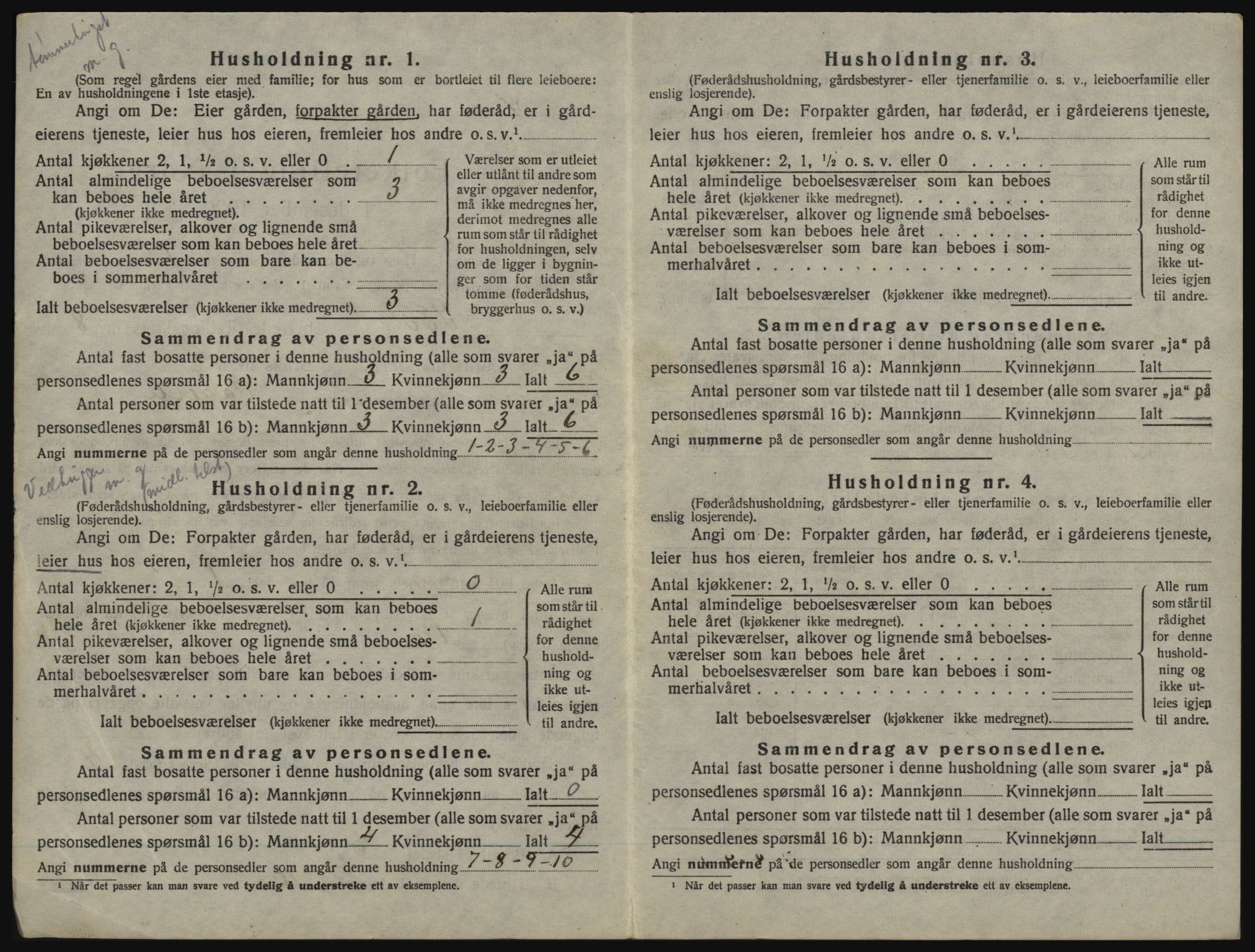 SAO, 1920 census for Idd, 1920, p. 1165