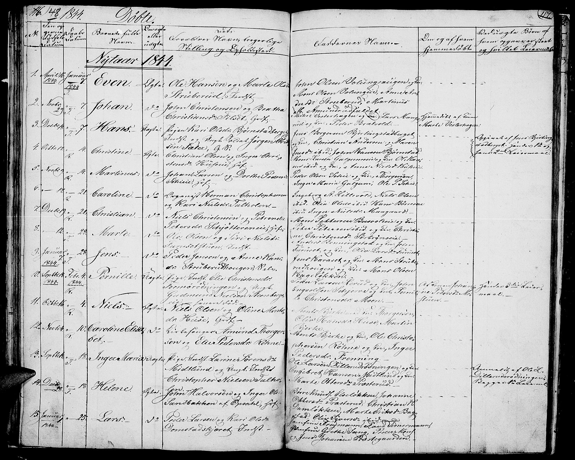 Romedal prestekontor, SAH/PREST-004/L/L0008: Parish register (copy) no. 8, 1837-1844, p. 48