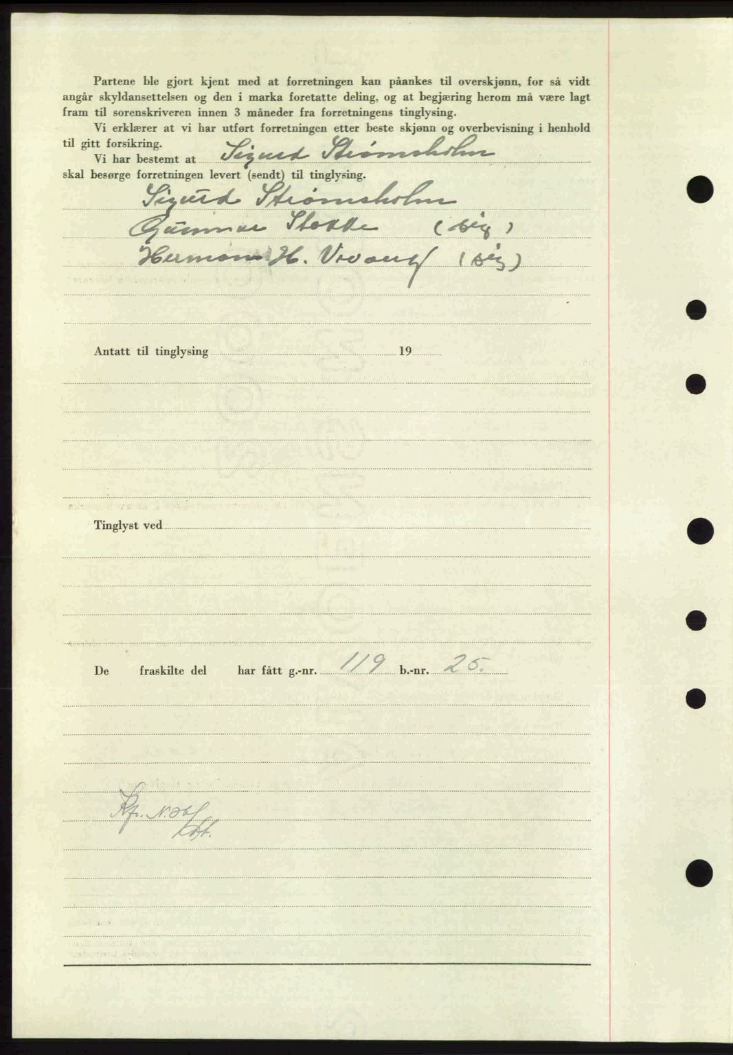 Nordmøre sorenskriveri, AV/SAT-A-4132/1/2/2Ca: Mortgage book no. A103, 1946-1947, Diary no: : 2717/1946